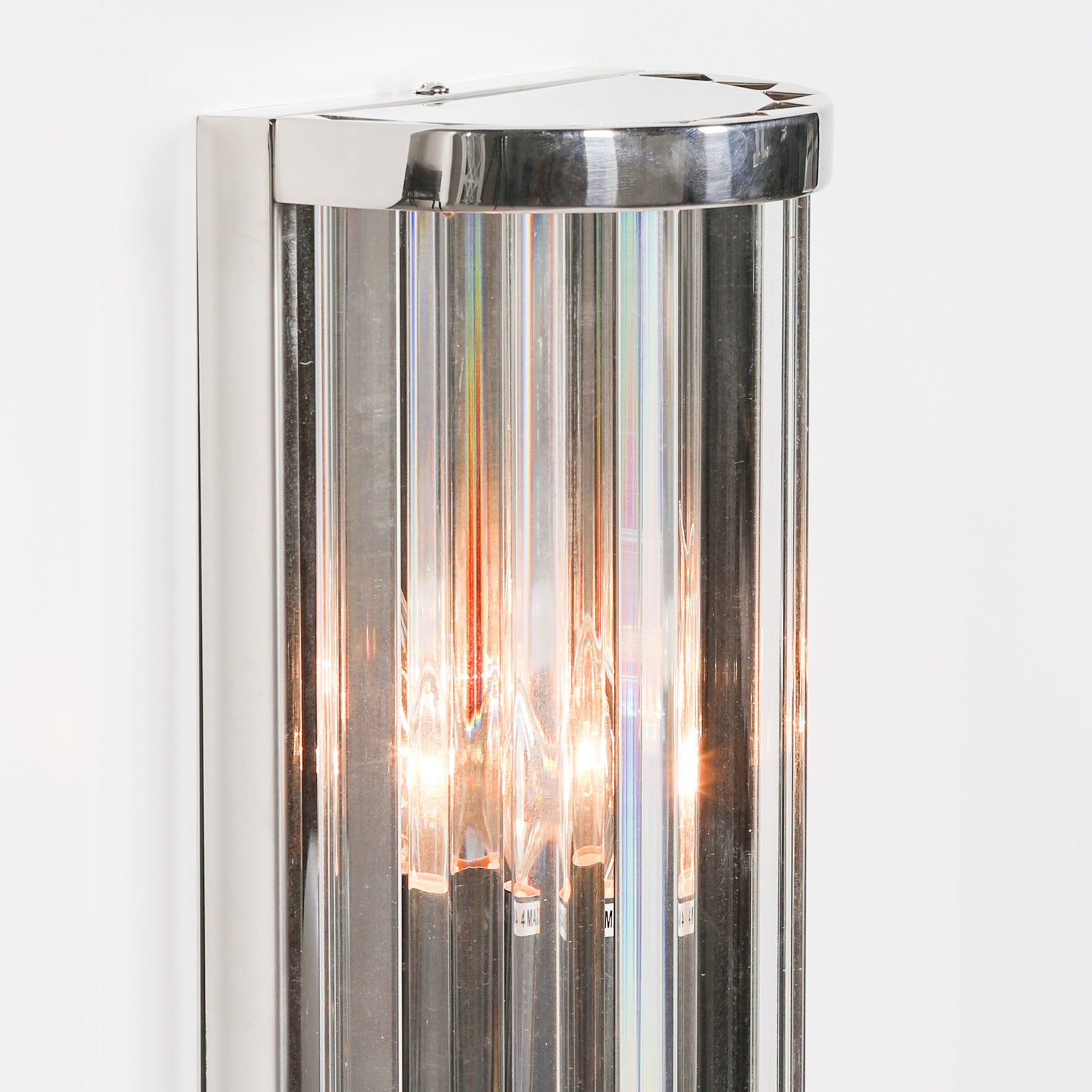 Retro Style Chrome Finish 55cm Glass Rods Wall Light
