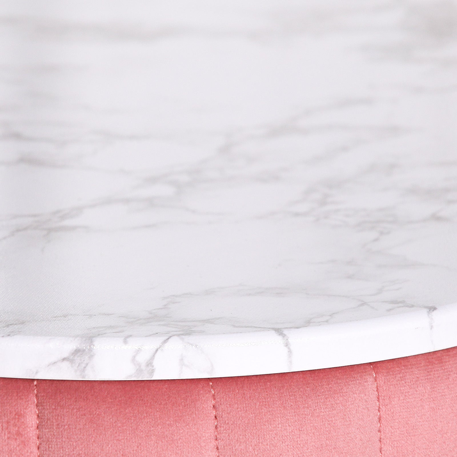 Art Deco Style Pink Colour Velvet Upholstered Dressing Table