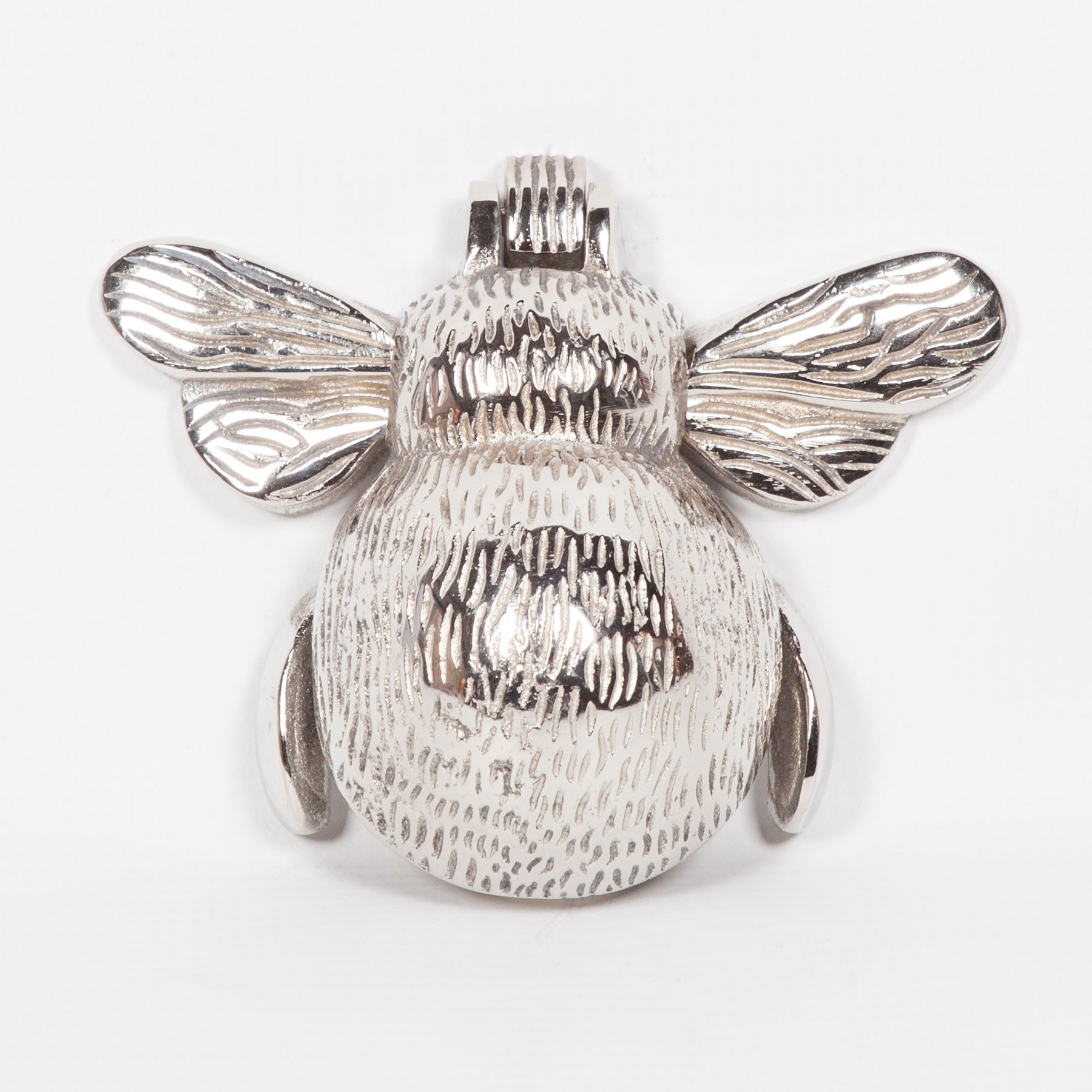 Stylish Chrome Bee Door Knocker for Front Door Grand Entrance