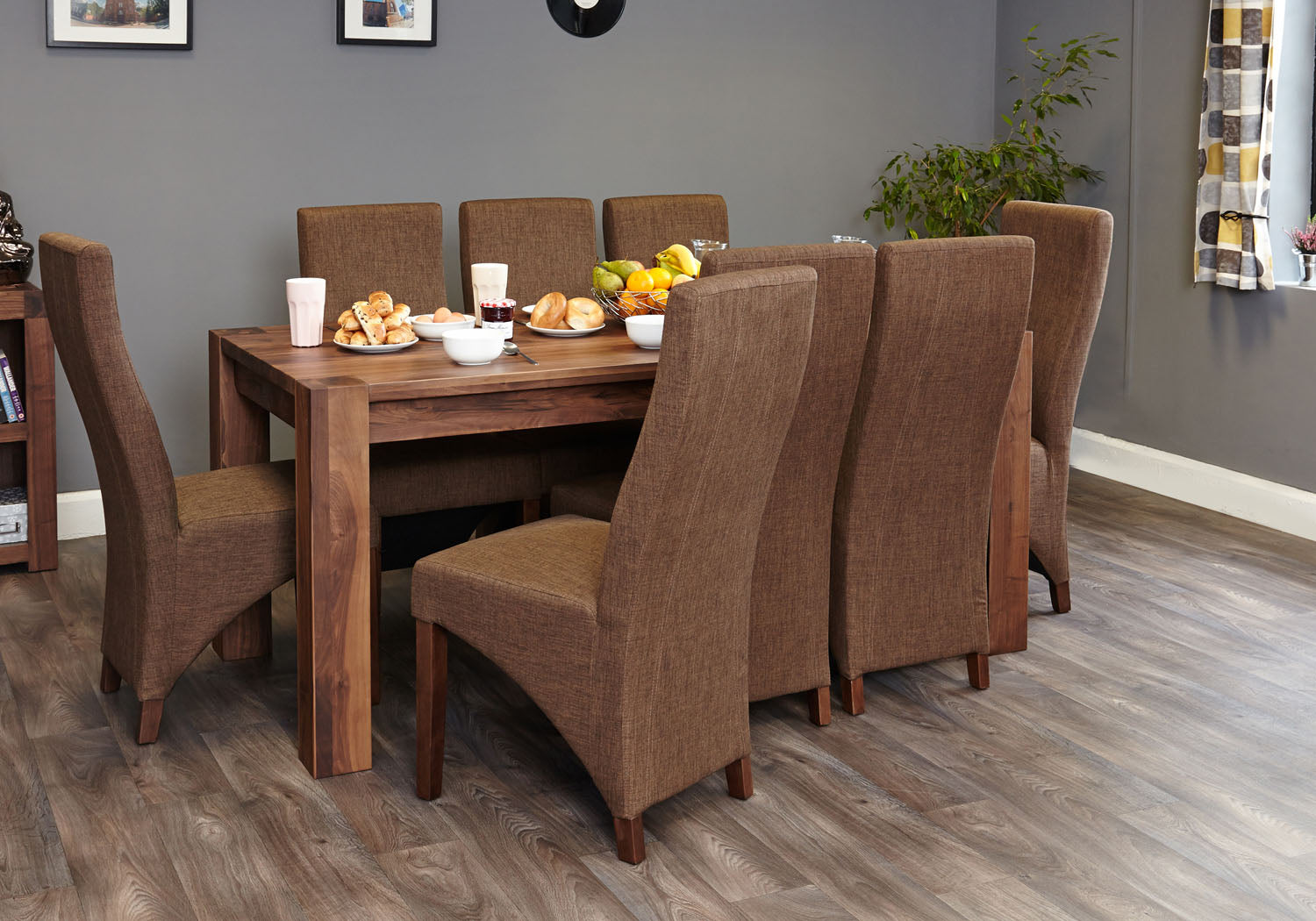 Walnut Large Dining Table (Seats 6-8)
