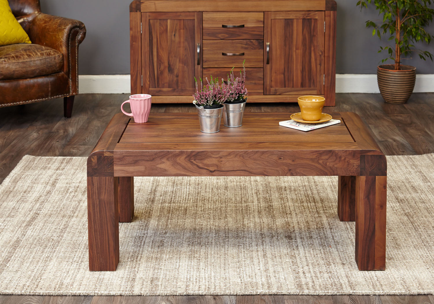 Shiro Walnut Medium Open Coffee Table
