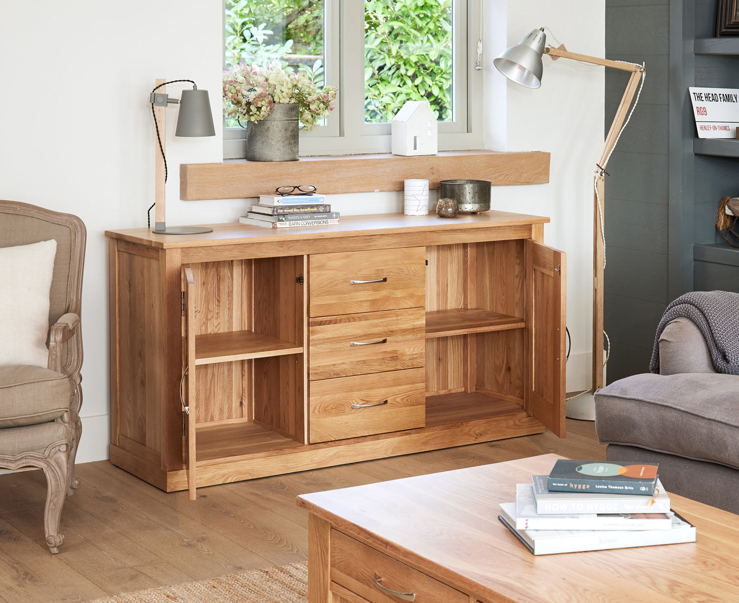 Mobel Oak Large Sideboard
