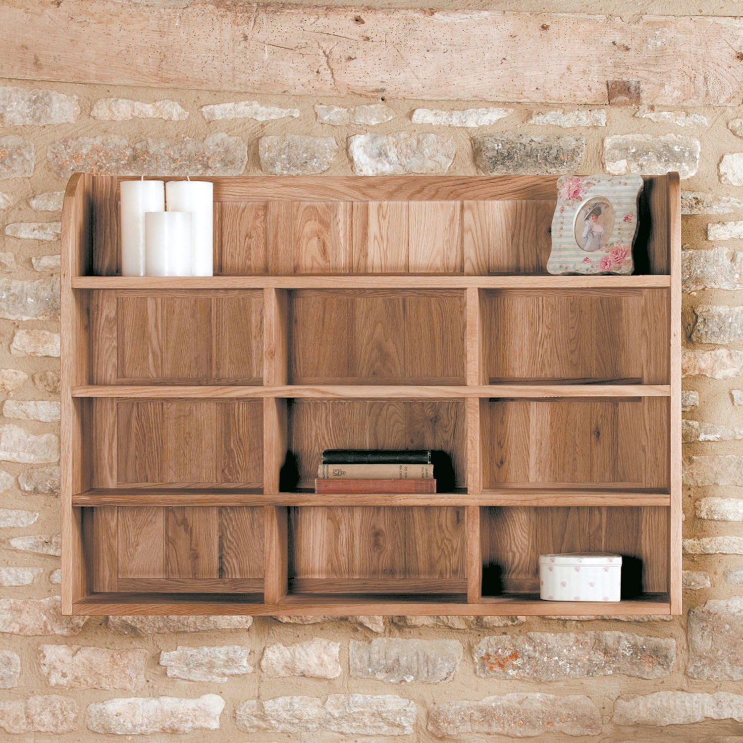 Mobel Oak Reversible Wall Rack
