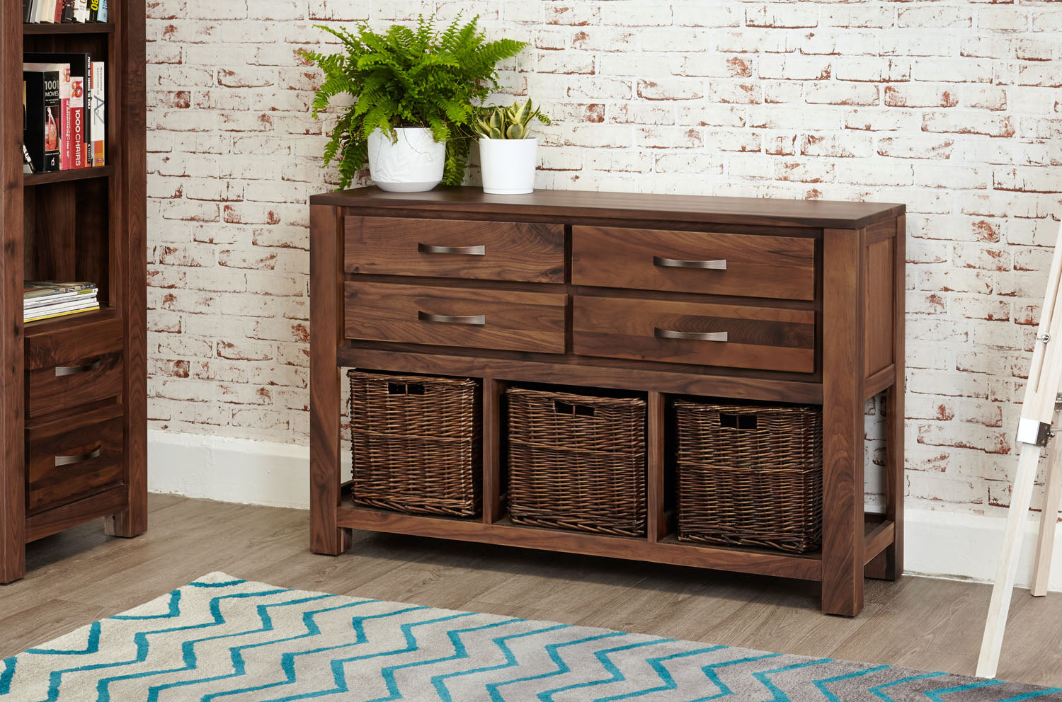 Mayan Walnut Console Table