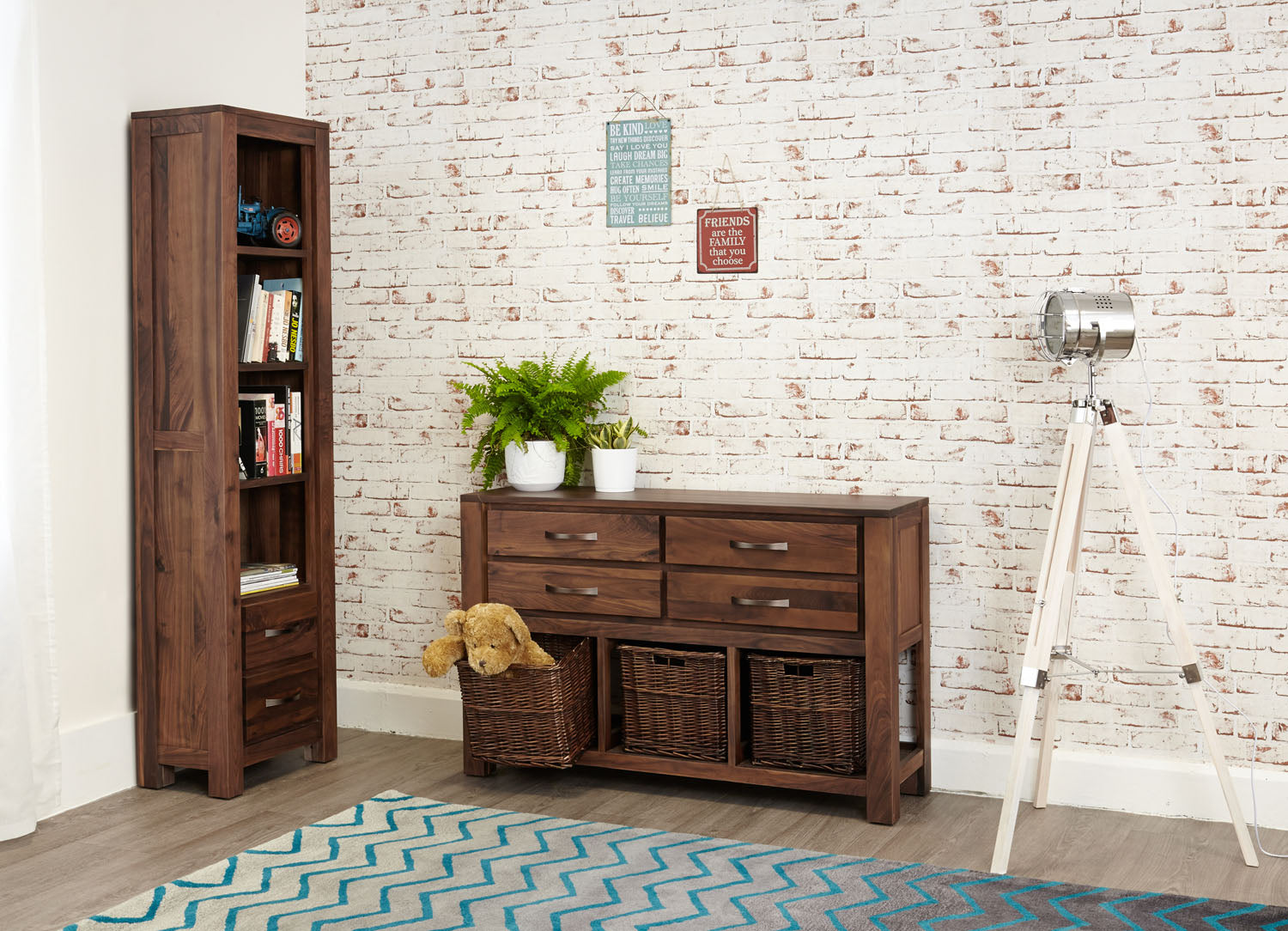 Mayan Walnut Console Table