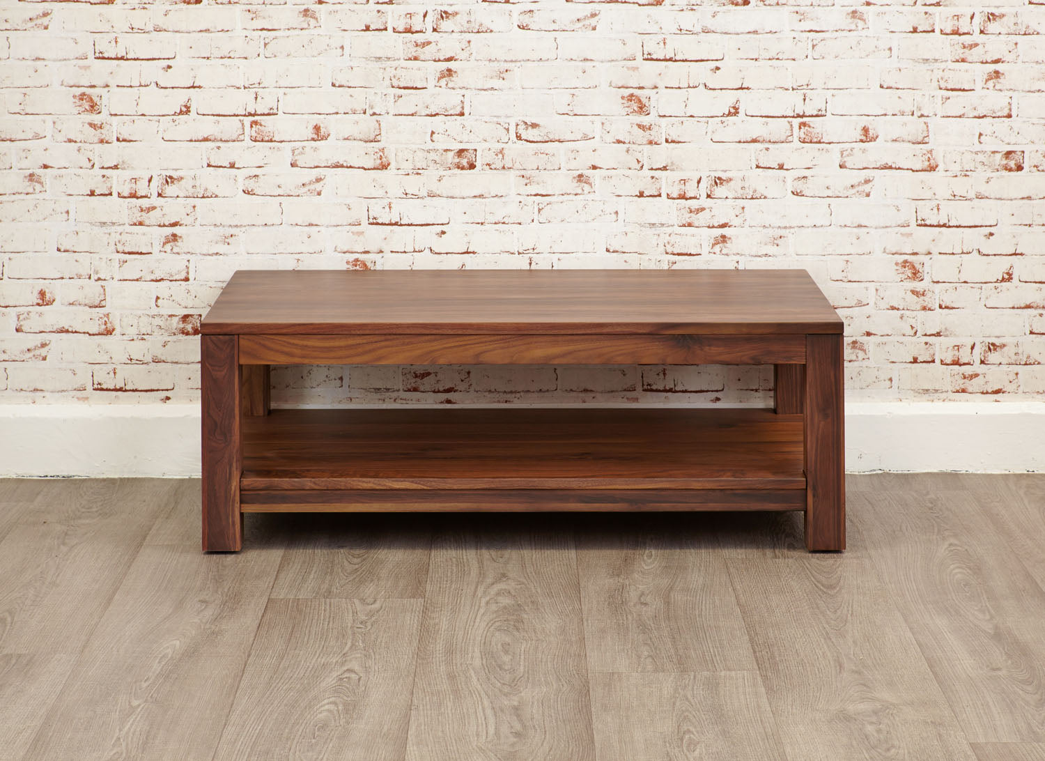 Mayan Walnut Open Coffee Table