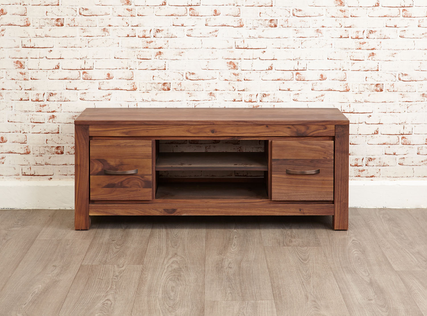 Mayan Walnut Low Widescreen Television Cabinet