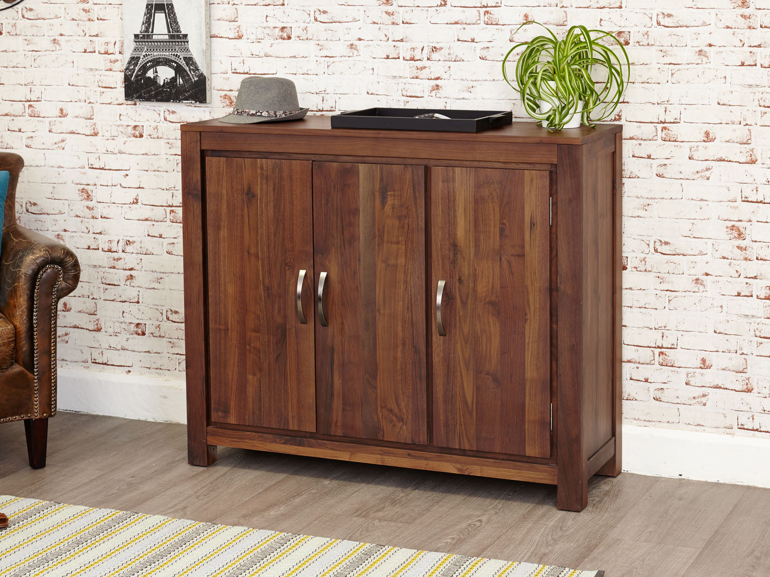 Mayan Walnut Extra Large Shoe Cupboard