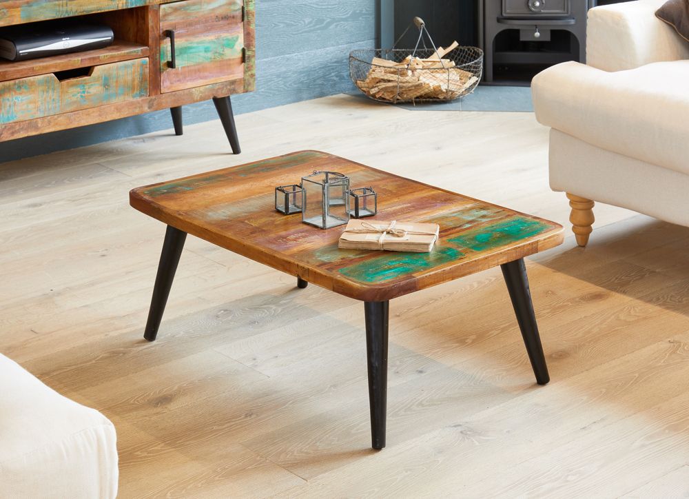 Coastal Chich Reclaimed Wood Coffee Table