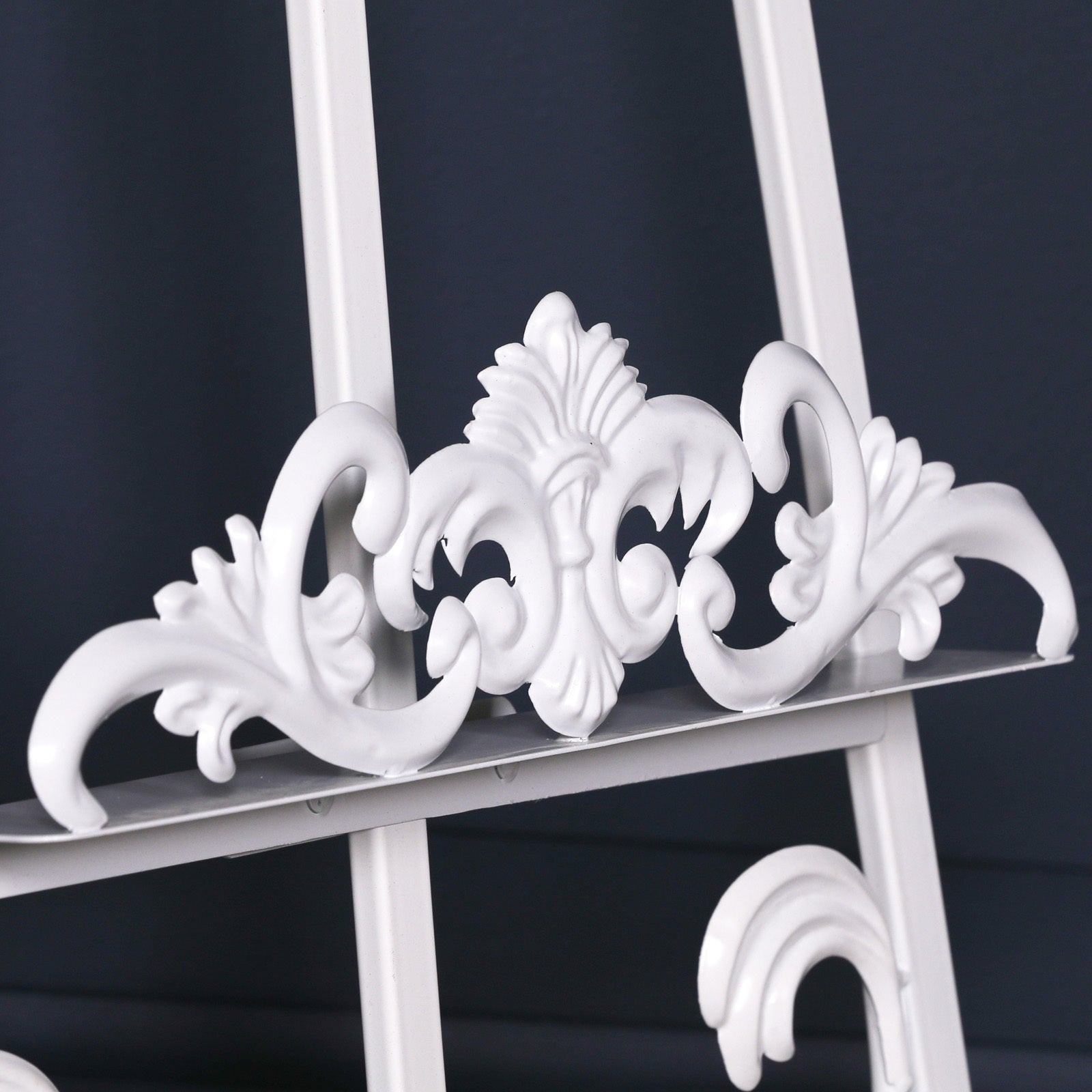 Metal Easel with Adjustable Shelf in White Colour 165cm