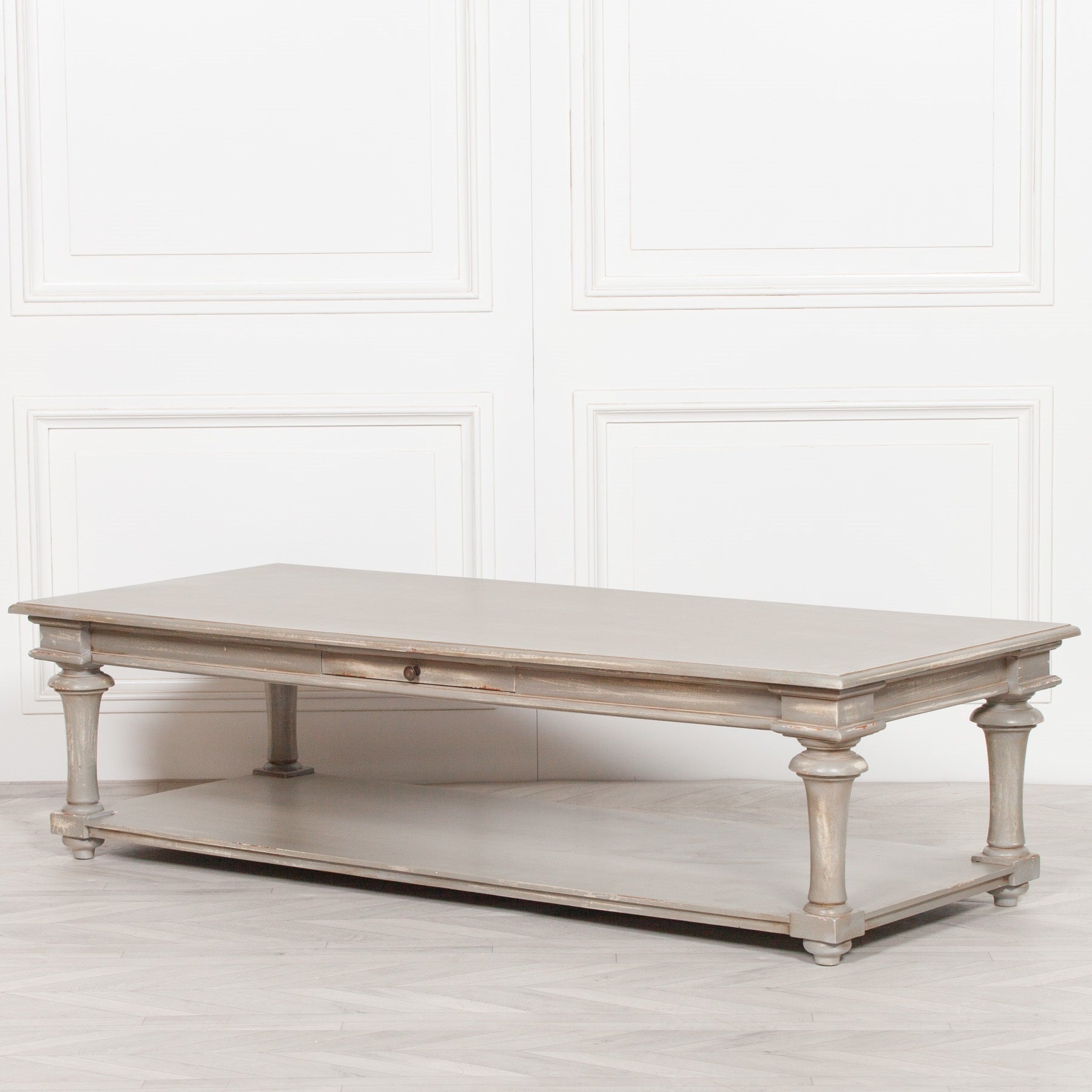 Large 170cm Distressed Finish Coffee Table