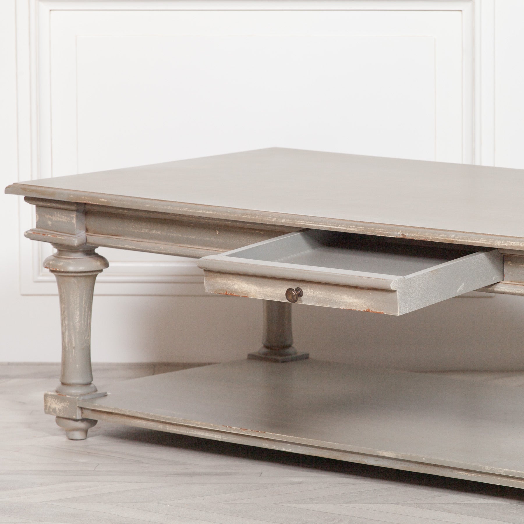 Large 170cm Distressed Finish Coffee Table