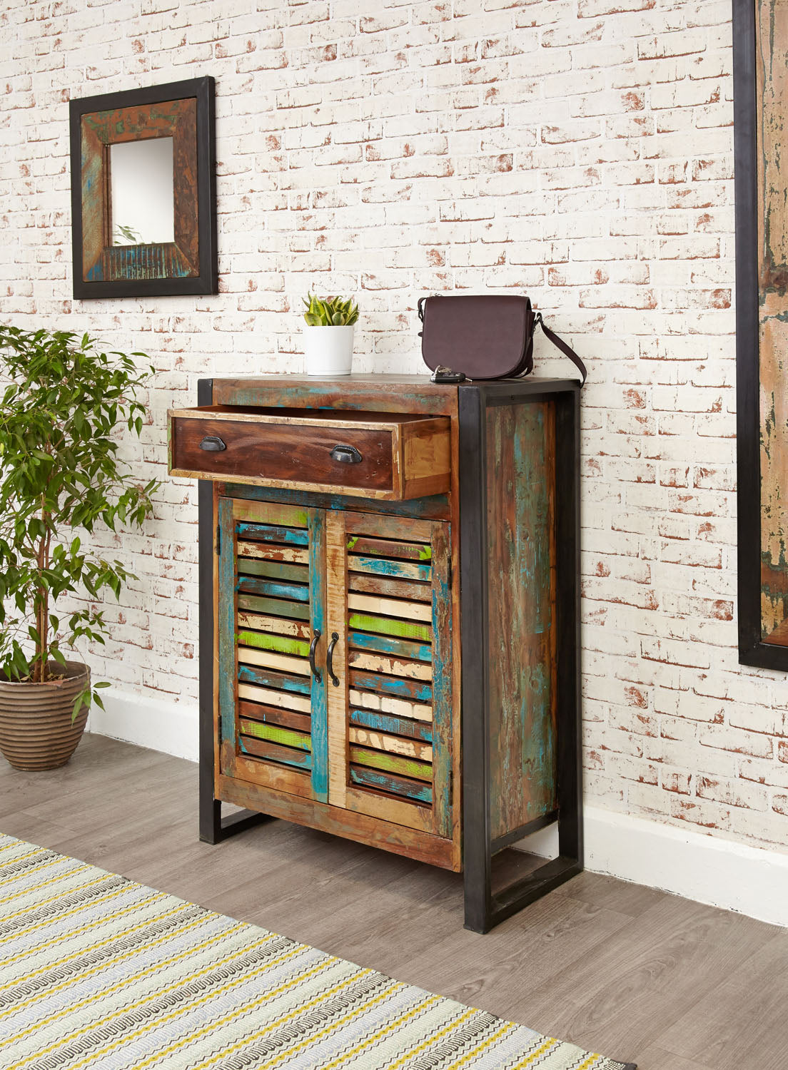 Urban Chic Shoe Storage Cupboard (with drawer)