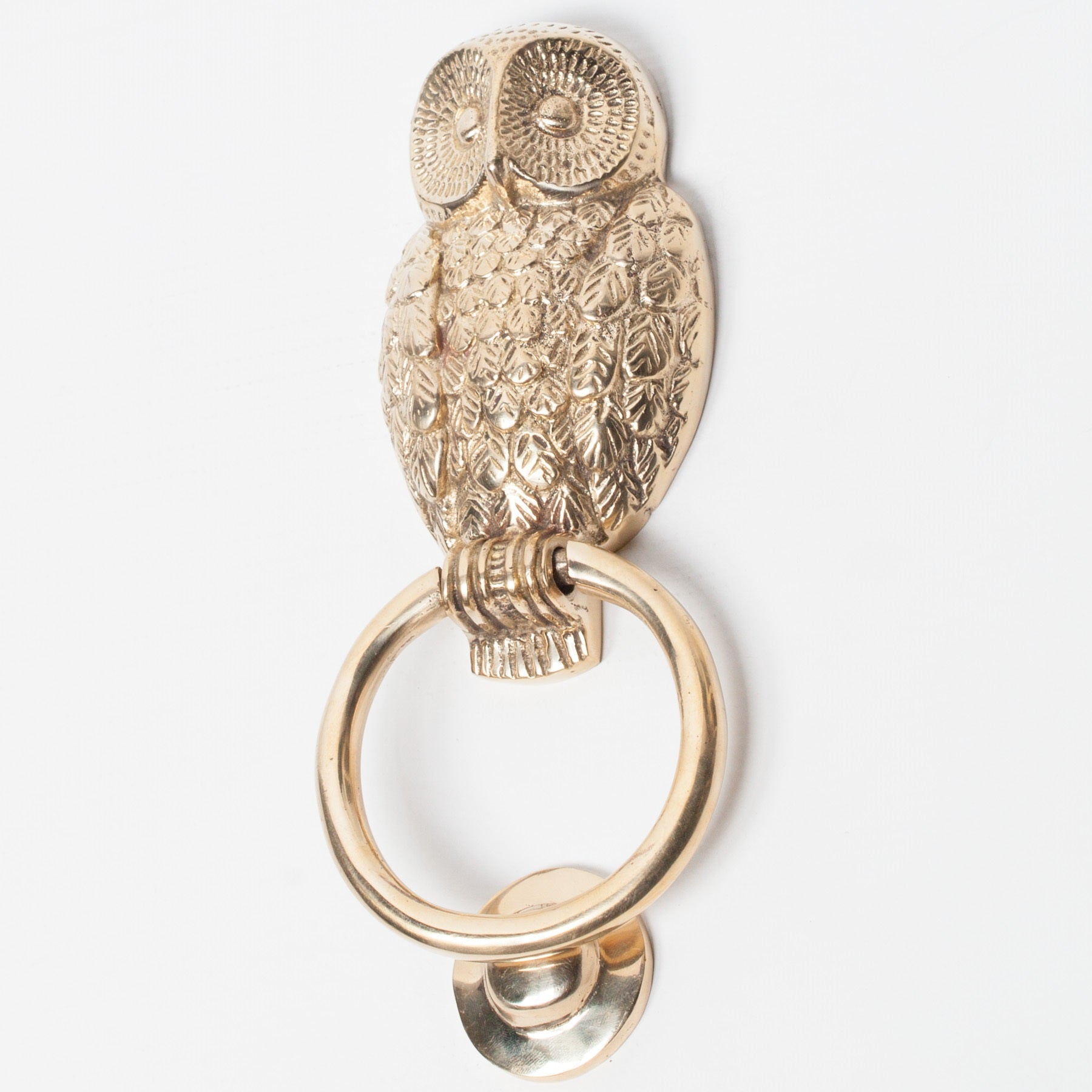 Brass Owl Door Knocker for Front Door Grand Entrance