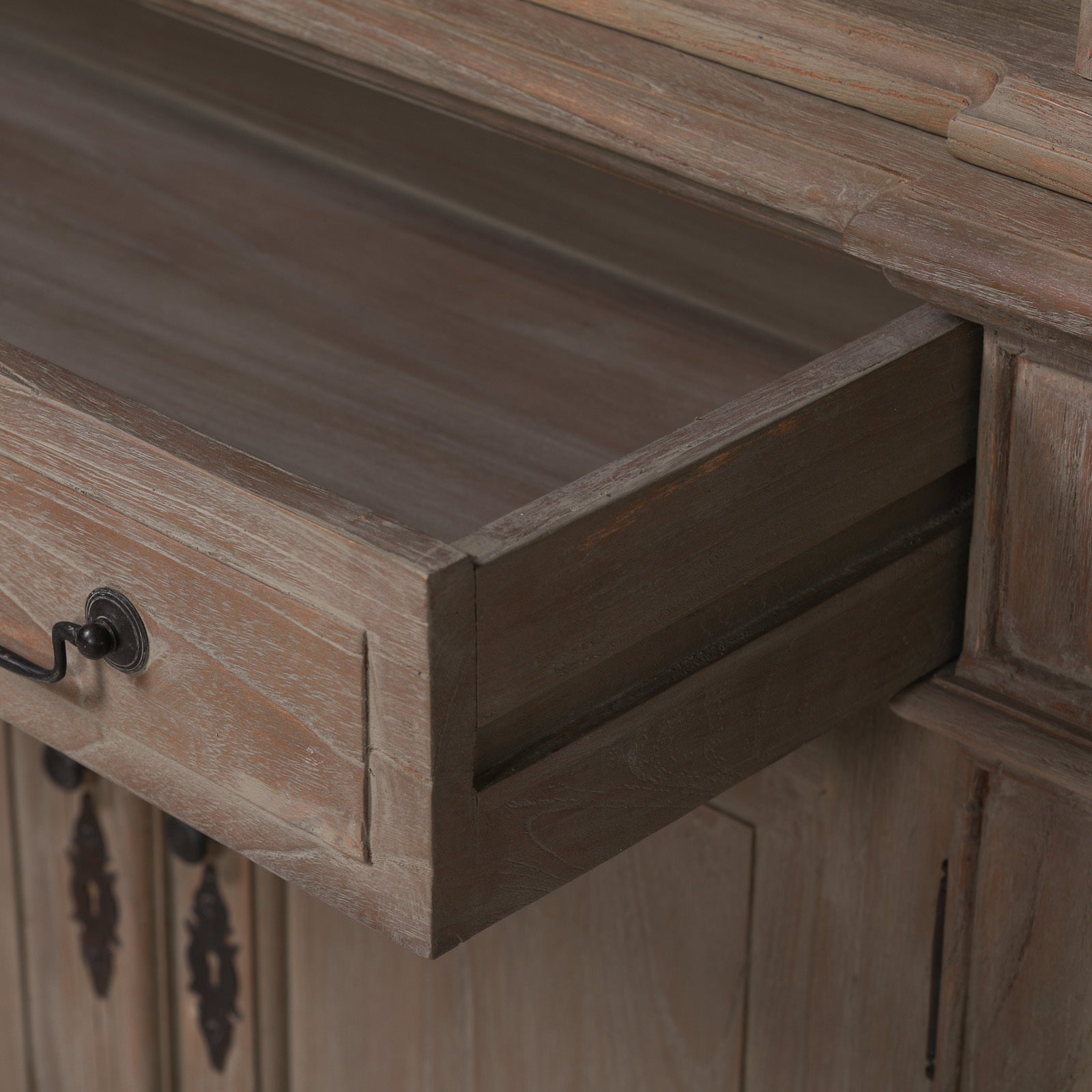 Classical Extra Large 270cm Curved Double Bookcase With Ladder Made from White Cedar Wood in Dark Natural Finish