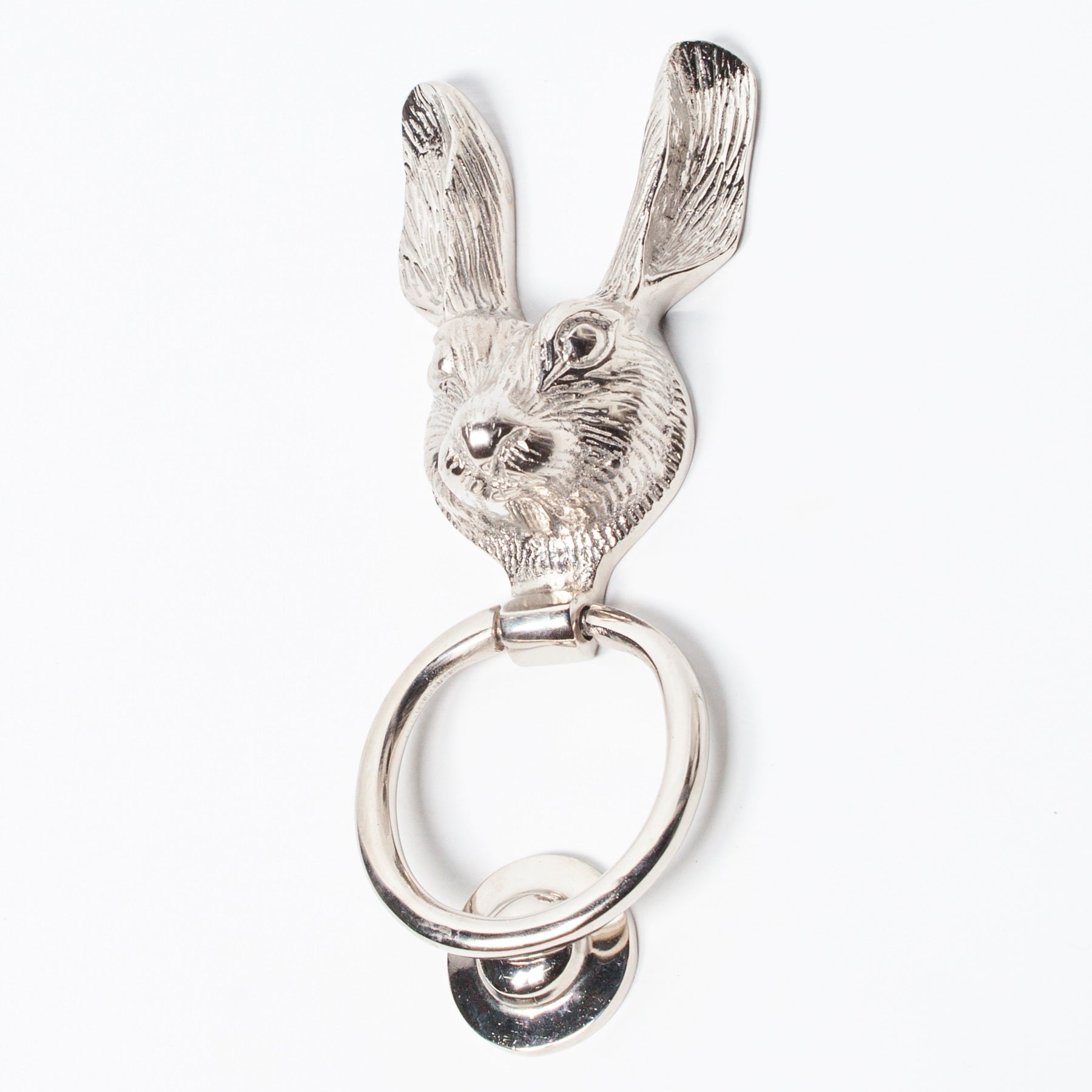 Chrome Rabbit Door Knocker for Front Door Grand Entrance