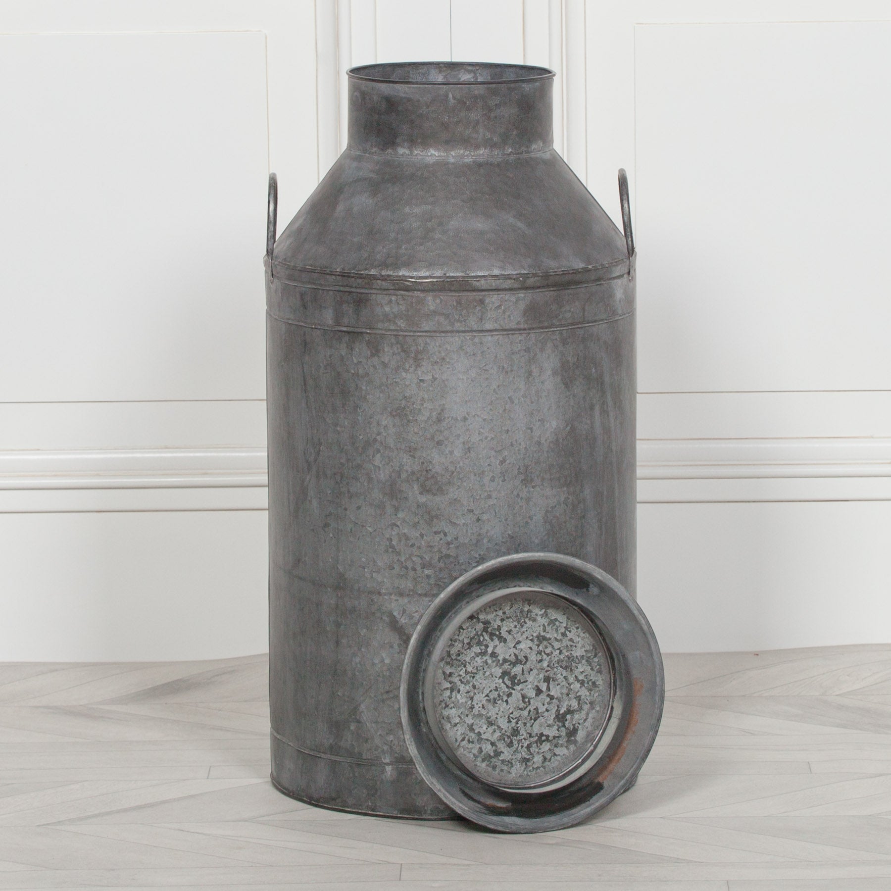Vintage Style Metal Milk Churn Vase