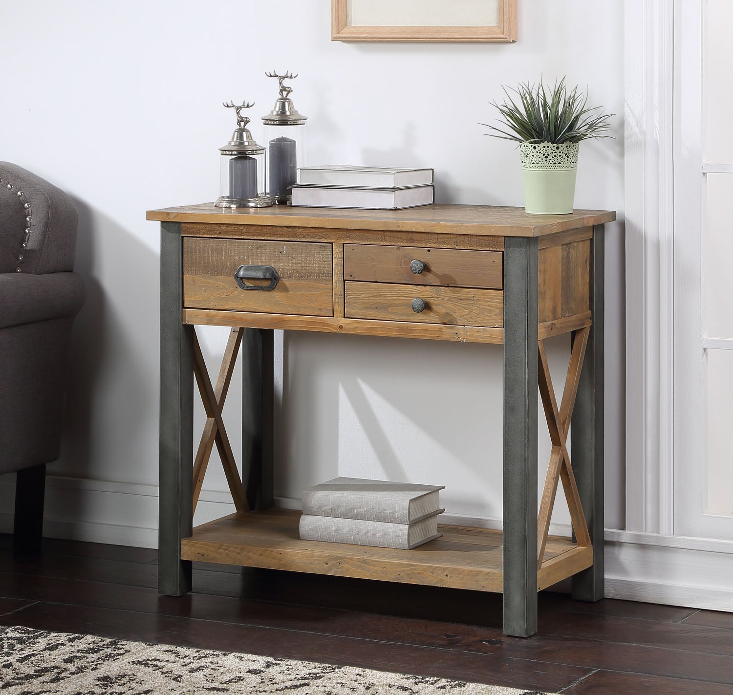 Urban Elegance - Reclaimed Small Console Table