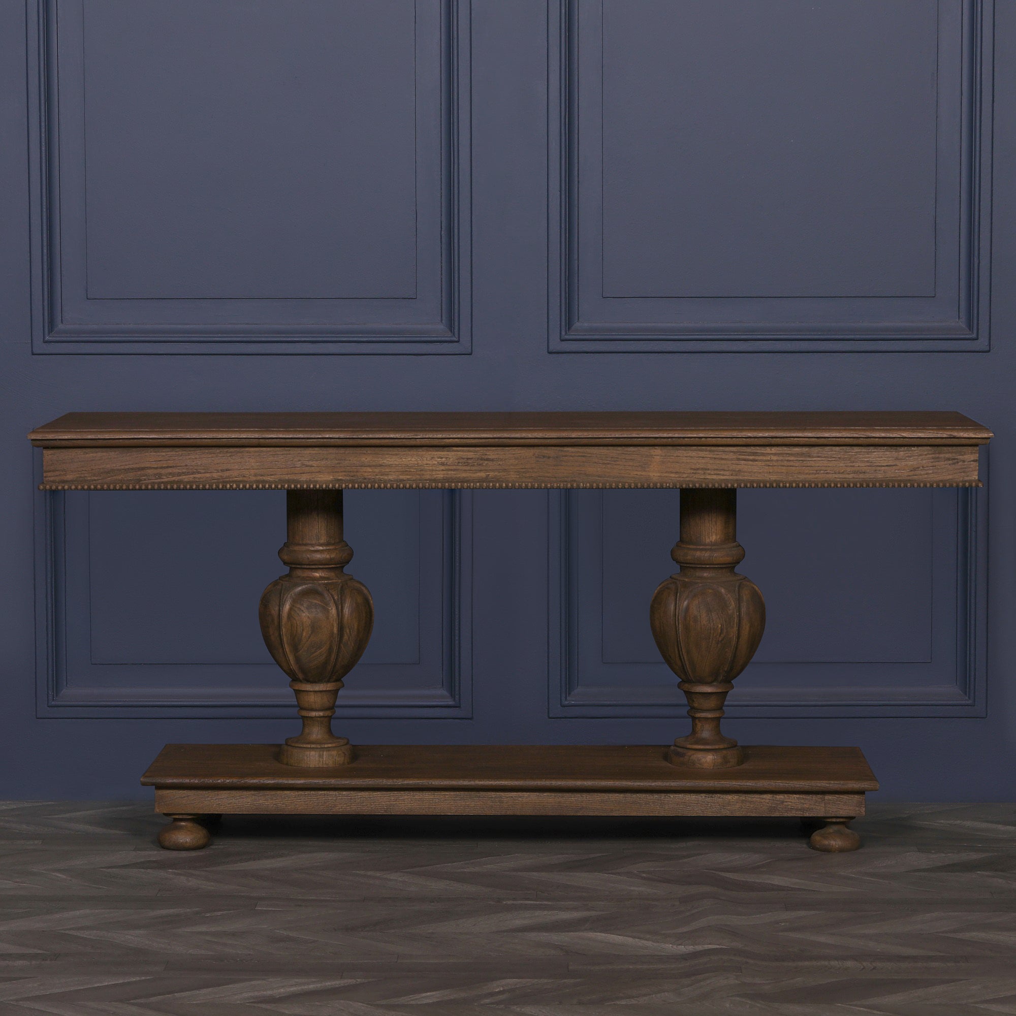 Extra Large 180cm Chunky Acorn Column Platform Console Table