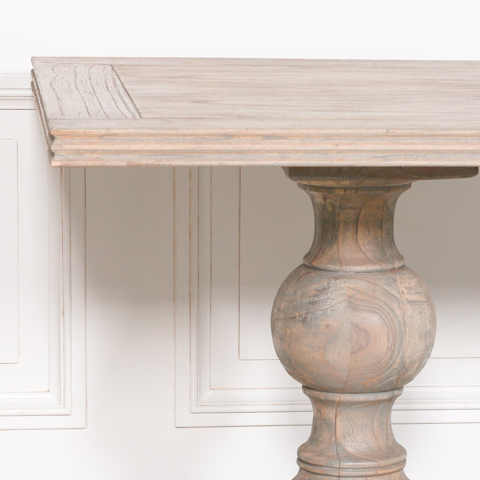 Rustic Farmhouse Style Extra Large 2.4m Long White Cedar Wood Dining Table