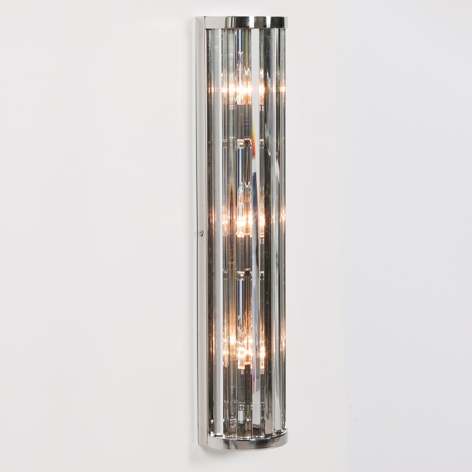 Retro Style Chrome Finish 71cm Glass Rods Wall Light