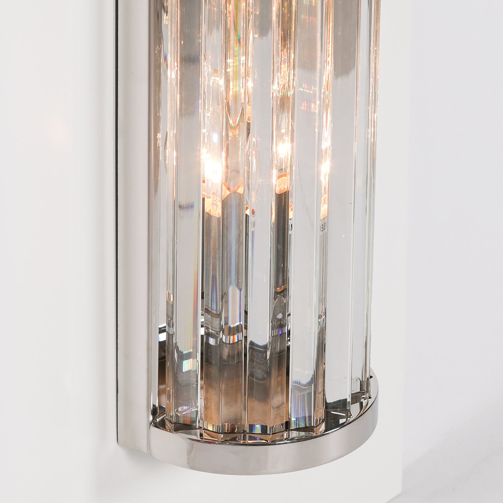 Retro Style Chrome Finish 71cm Glass Rods Wall Light
