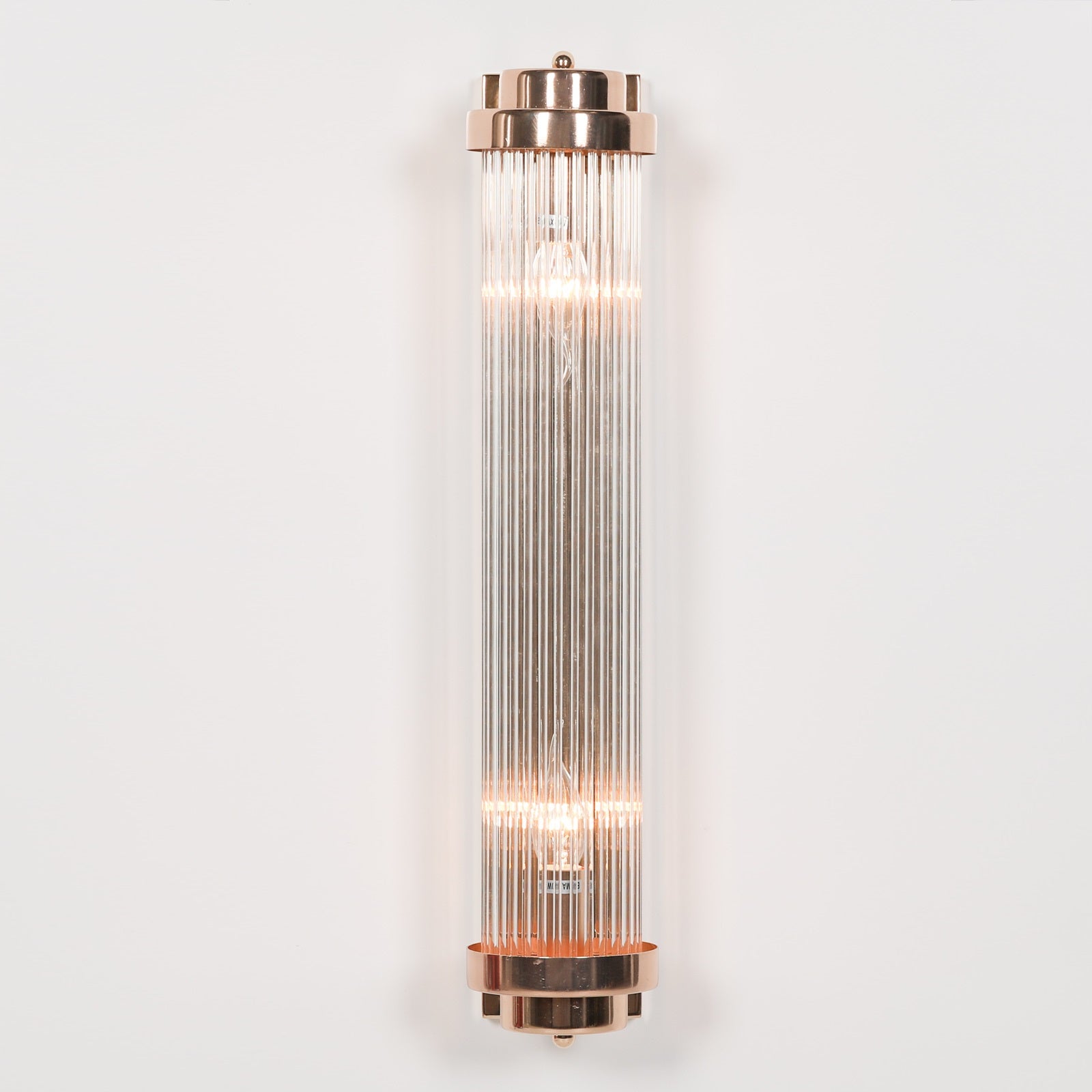 Retro Style Chrome Finish 61cm Glass Rods Wall Light