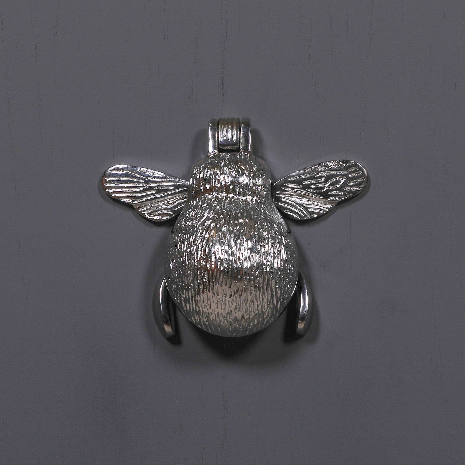 Stylish Chrome Bee Door Knocker for Front Door Grand Entrance