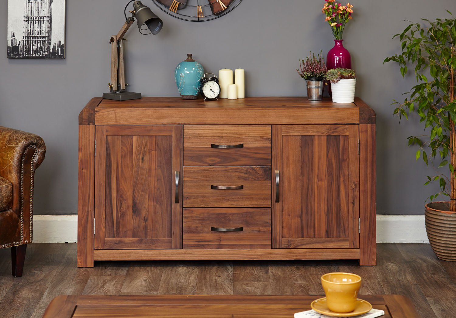Shiro Walnut Large Sideboard