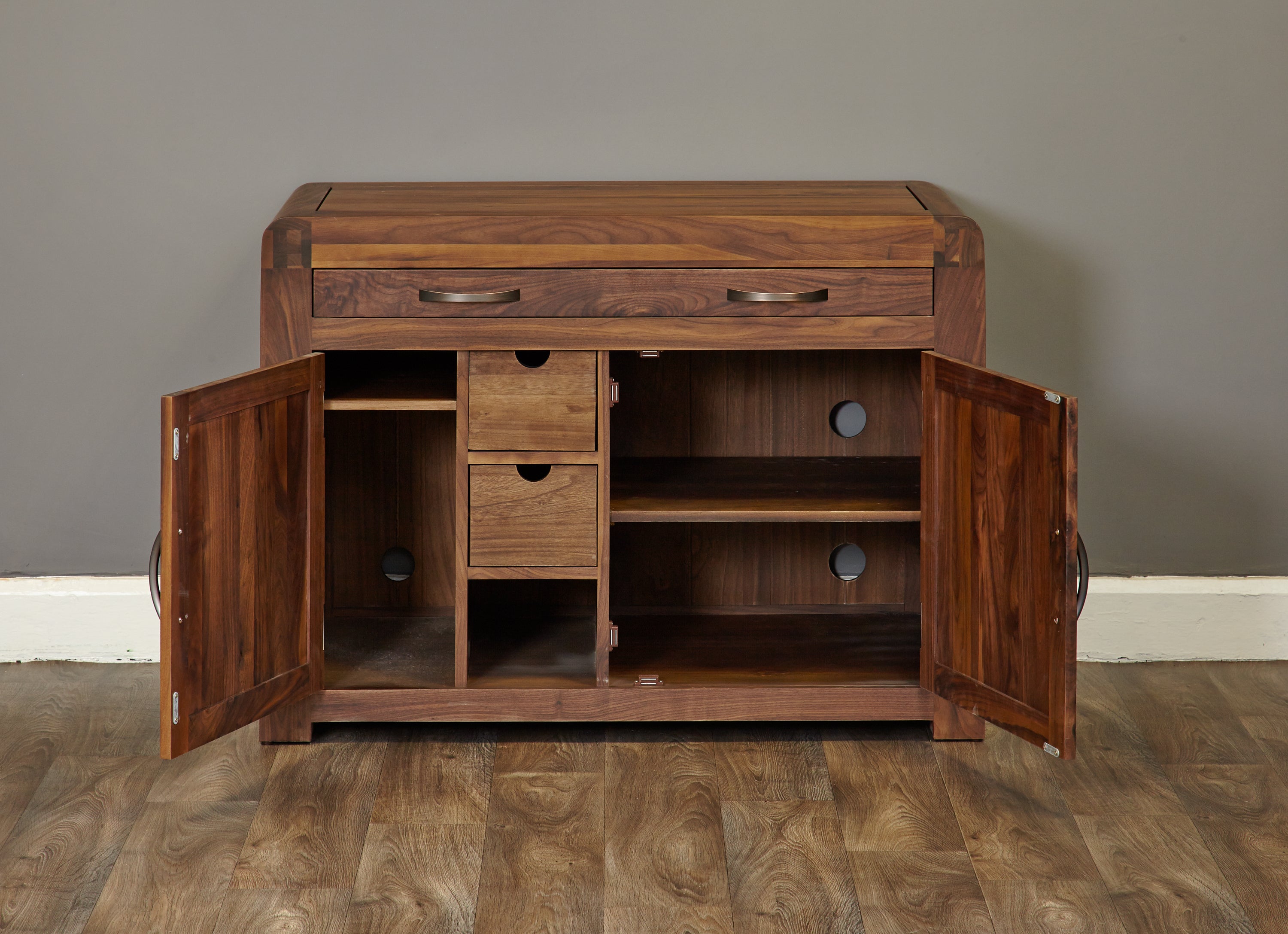 Shiro Walnut Hidden Home Office