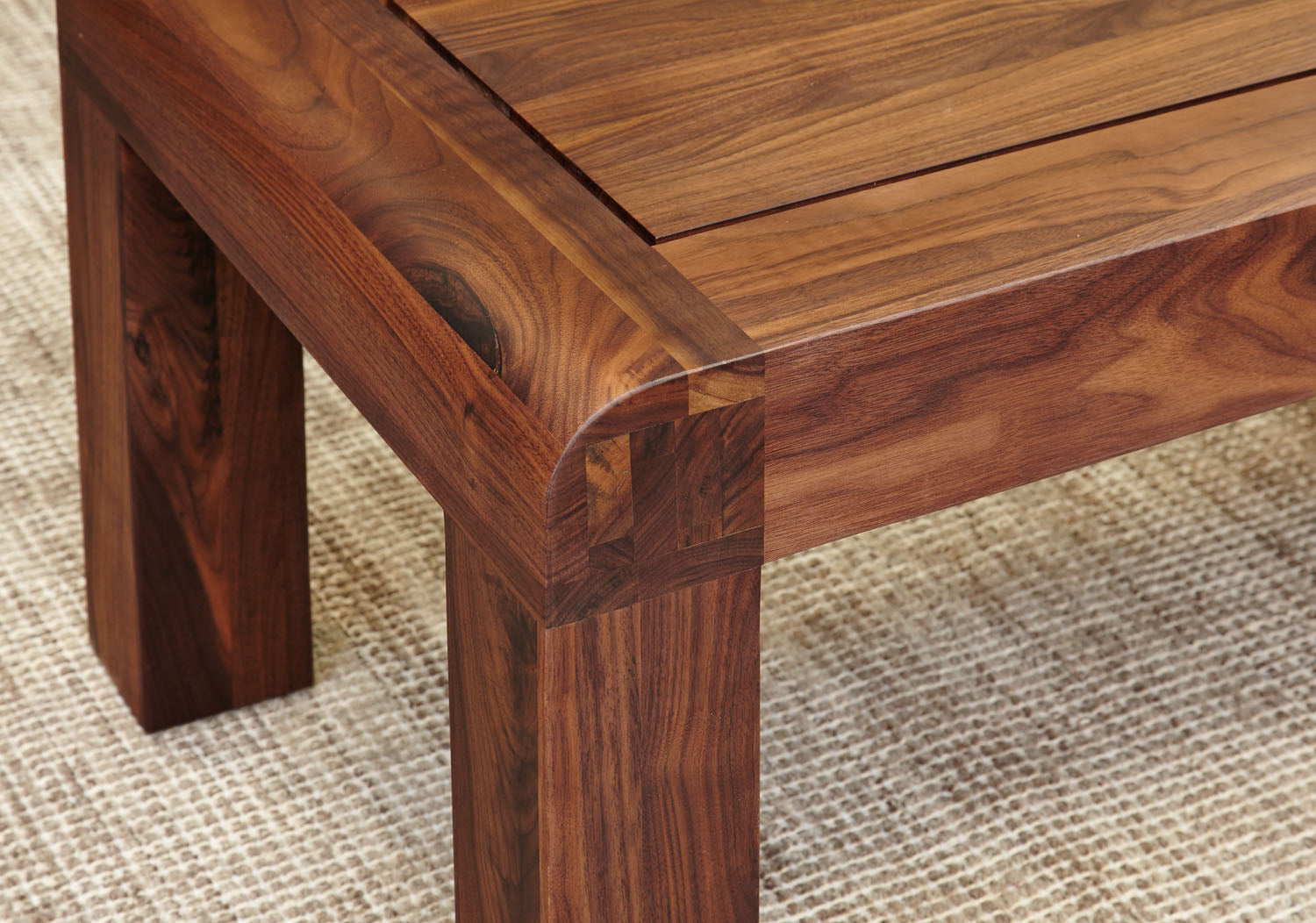 Shiro Walnut Nest of 3 Coffee Tables
