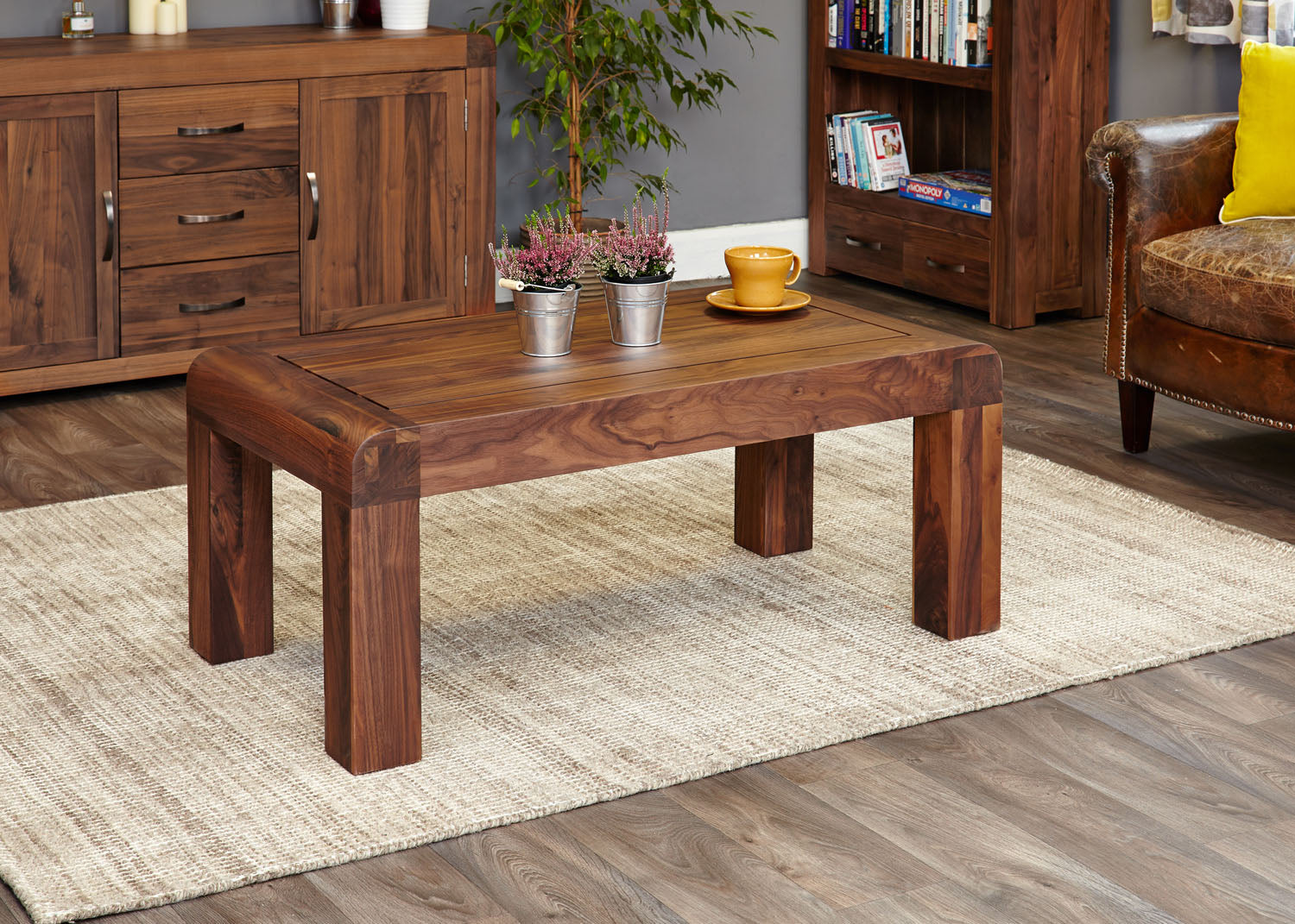 Shiro Walnut Medium Open Coffee Table
