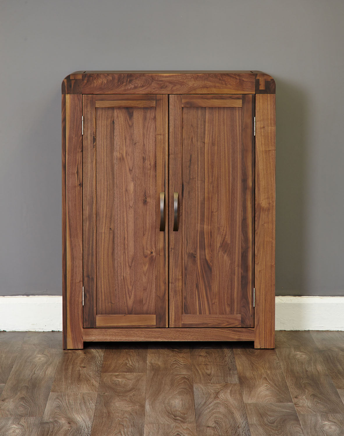 Shiro Walnut Shoe Cupboard