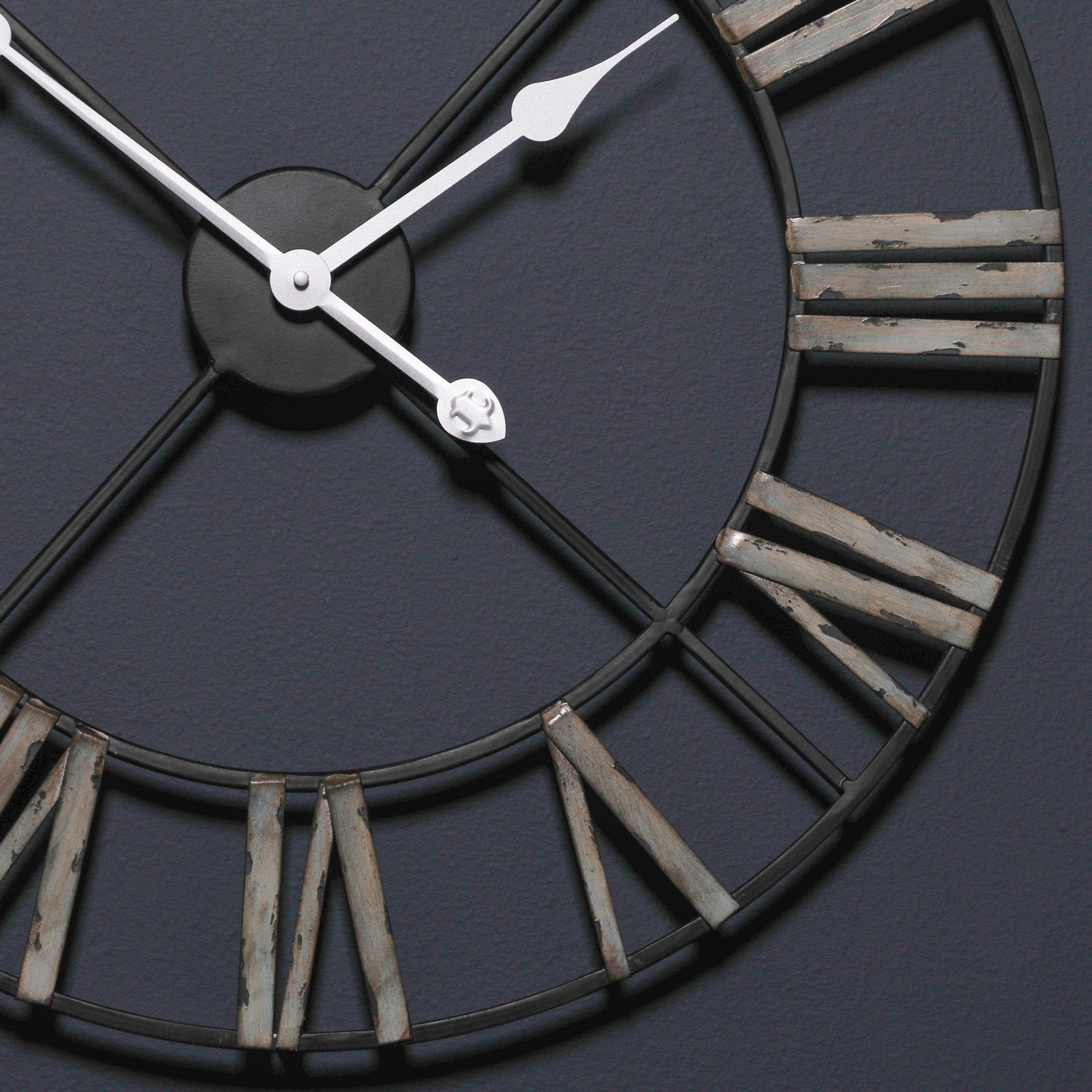 Medium 60cm Vintage Green Colour Roman Numeral Wall Clock
