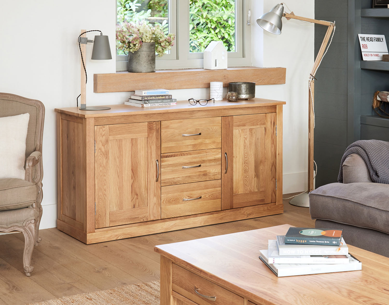 Mobel Oak Large Sideboard