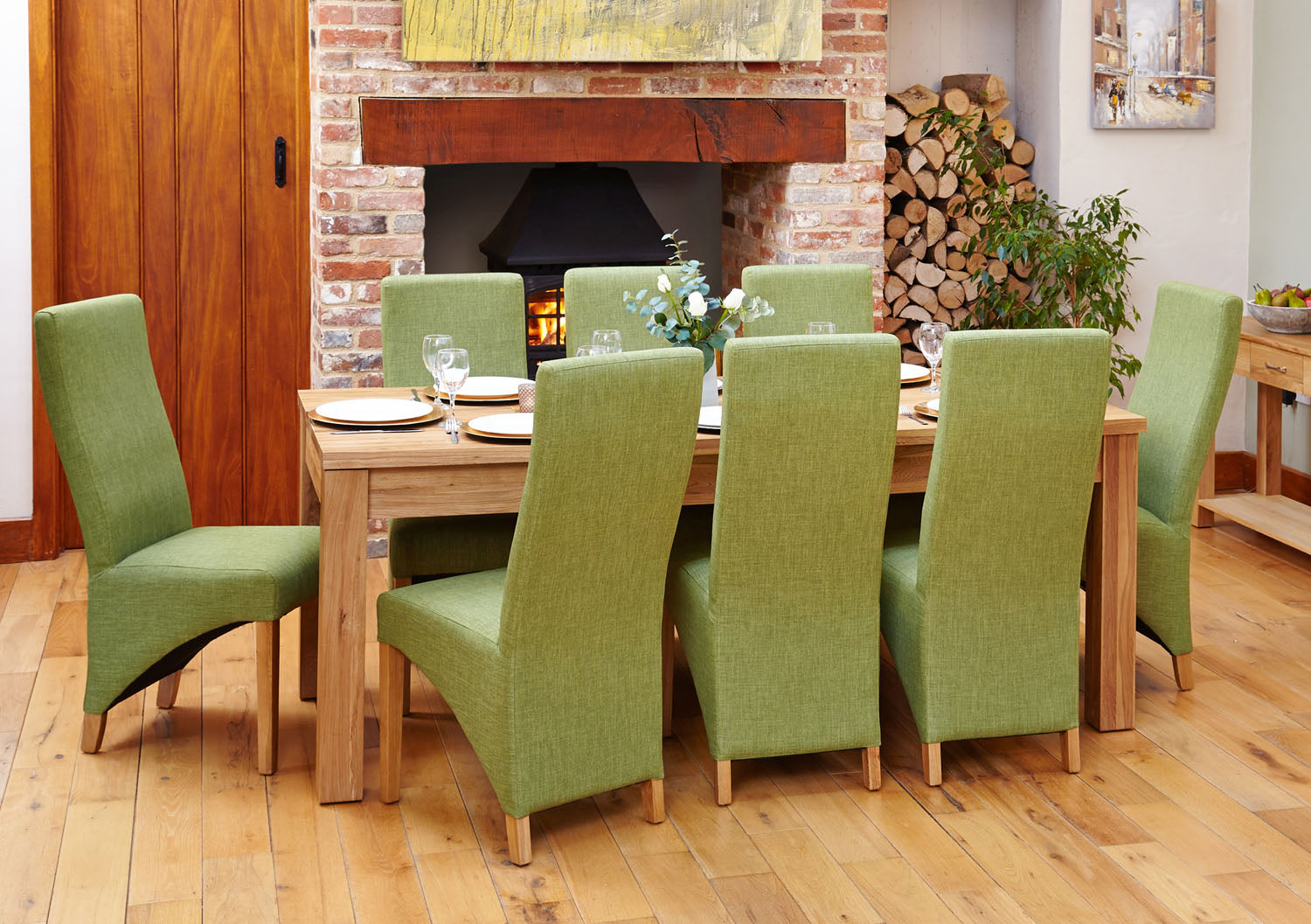 Mobel Hidden Extending Oak Dining Table (Seats 4-8)
