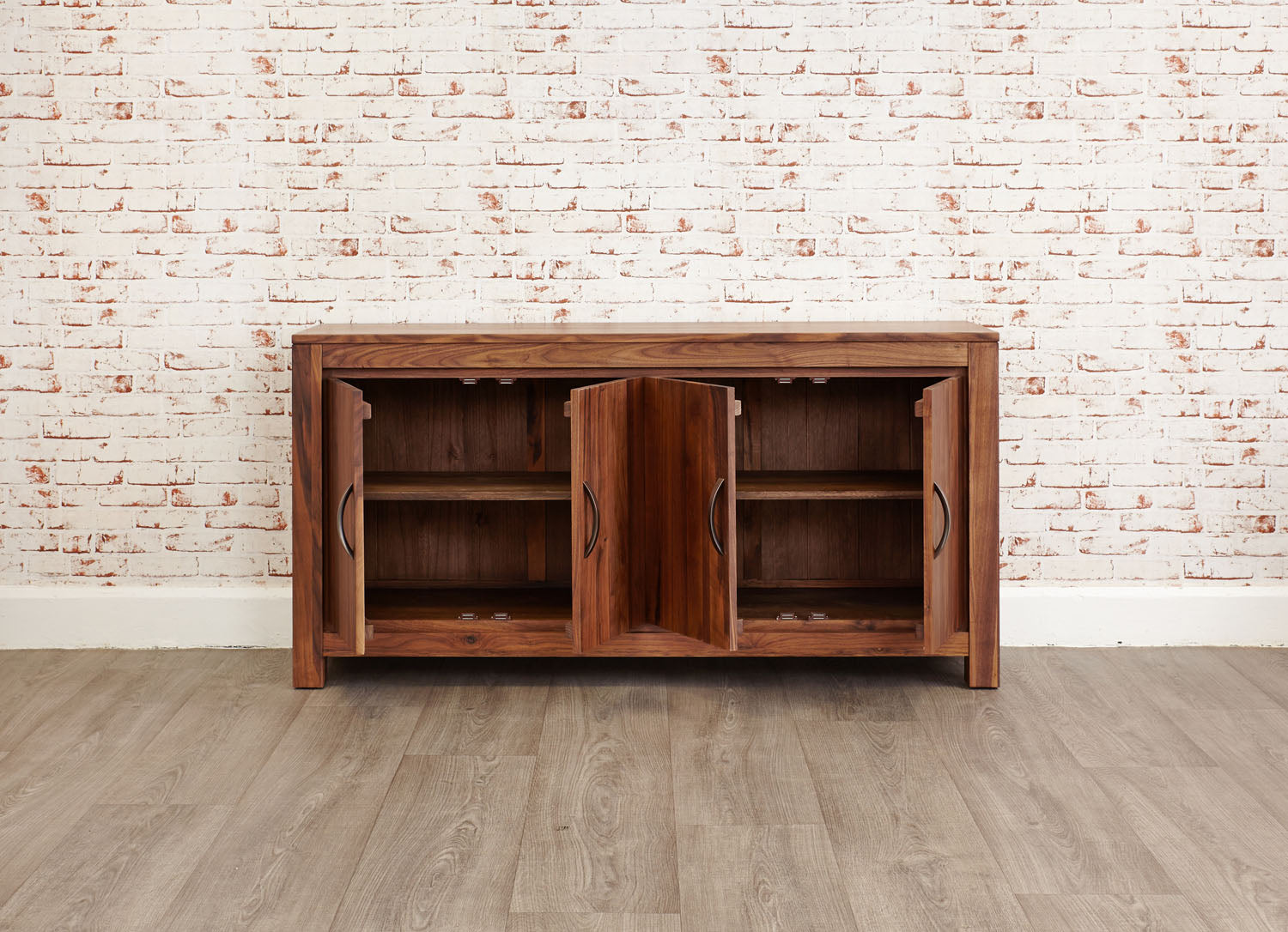 Mayan Walnut Large Low Sideboard