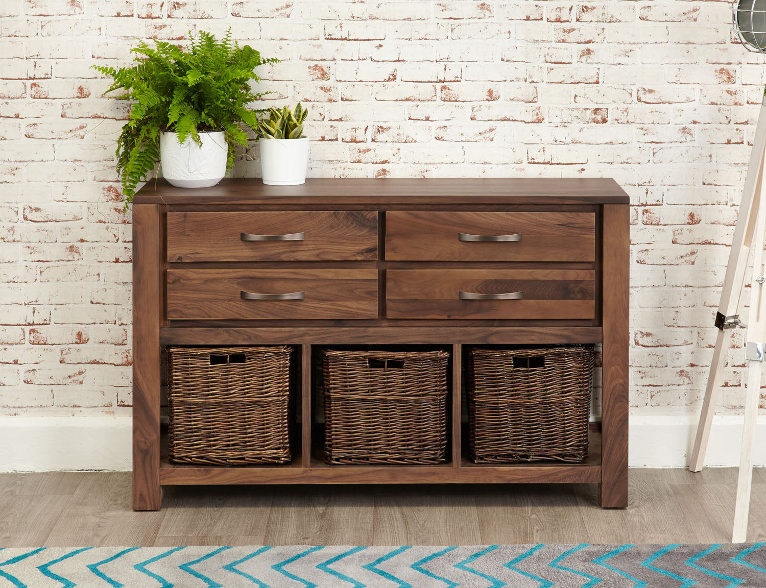 Mayan Walnut Console Table