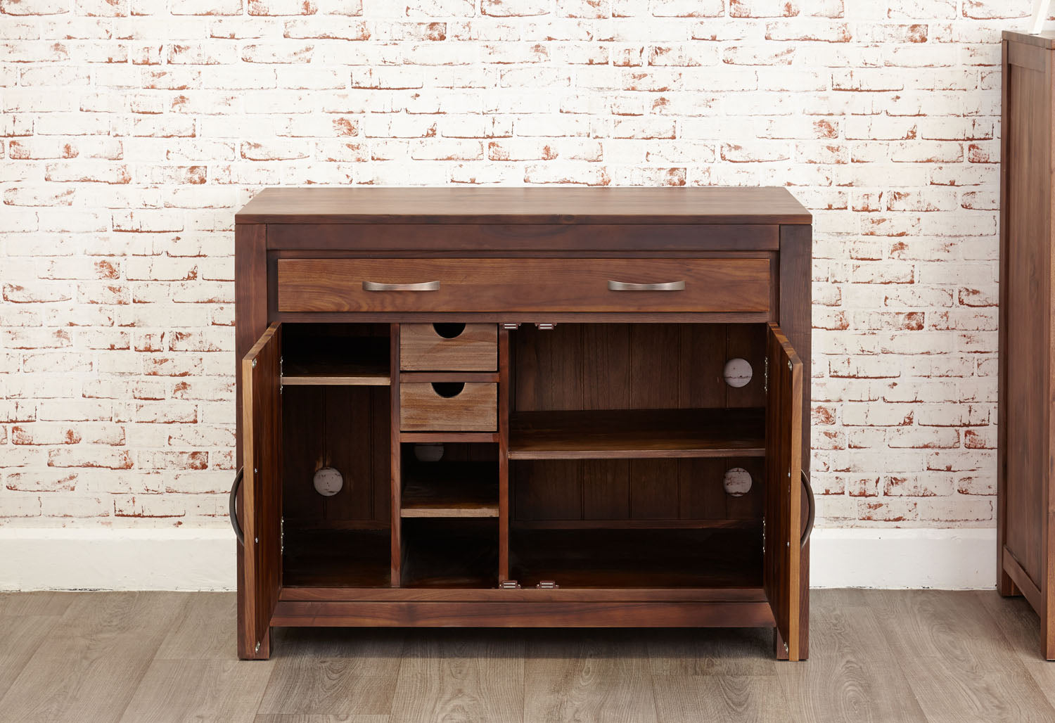 Mayan Walnut Hidden Home Office
