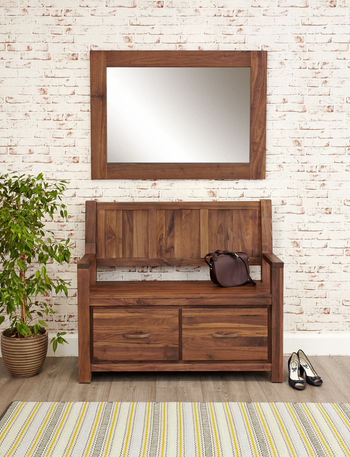 Mayan Walnut Medium Mirror