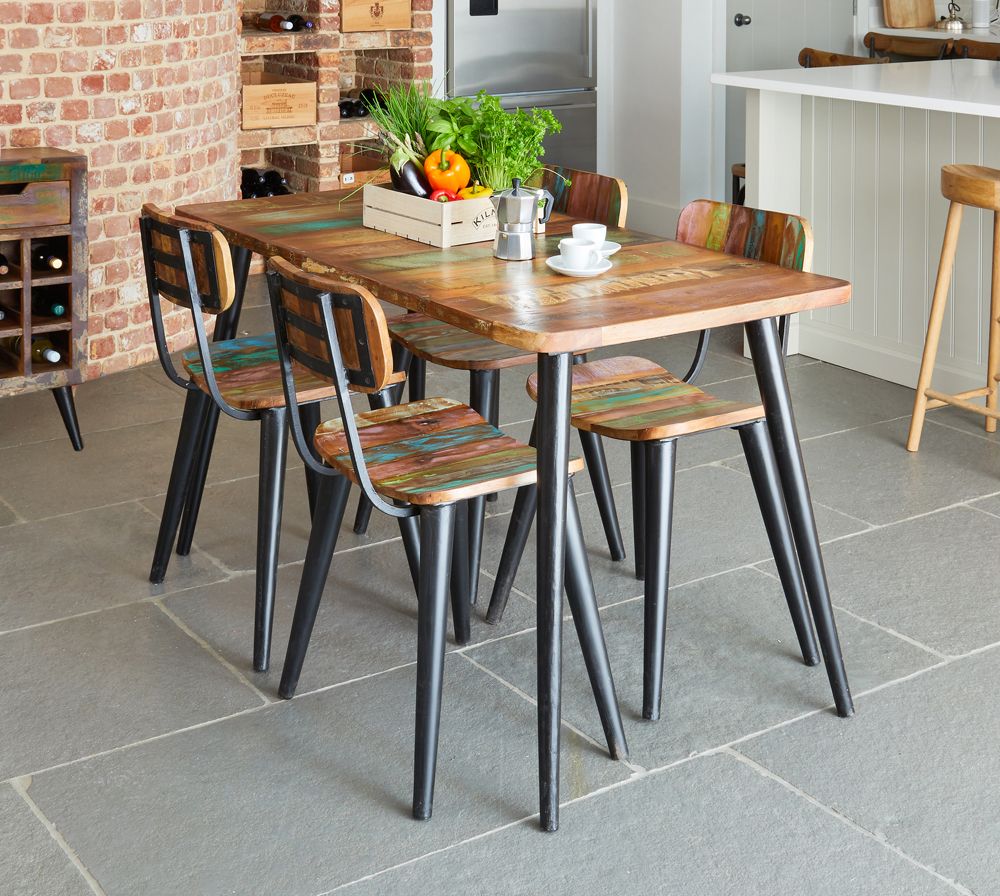 Coastal Chic Reclaimed Wood Large Dining Table