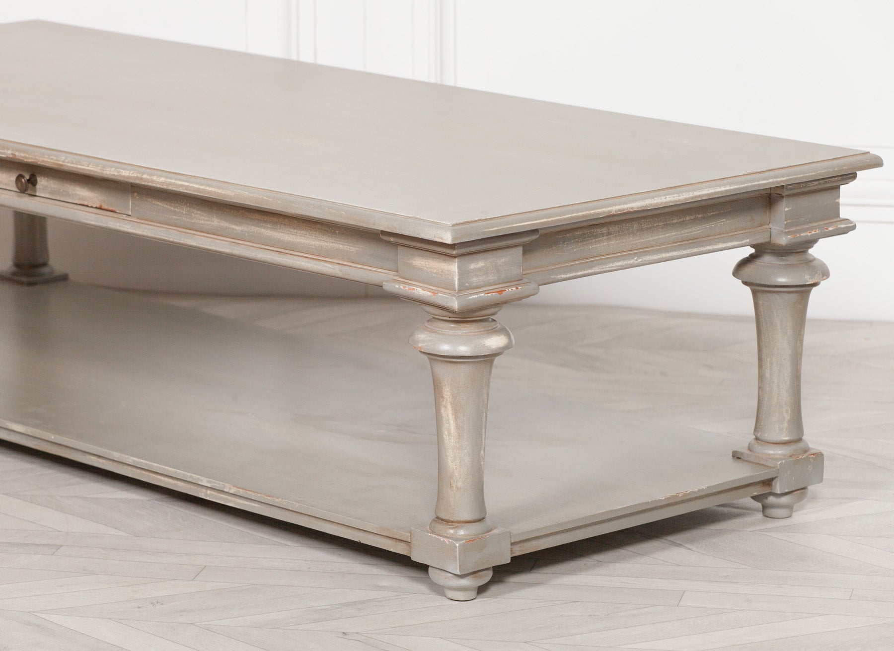 Large 170cm Distressed Finish Coffee Table