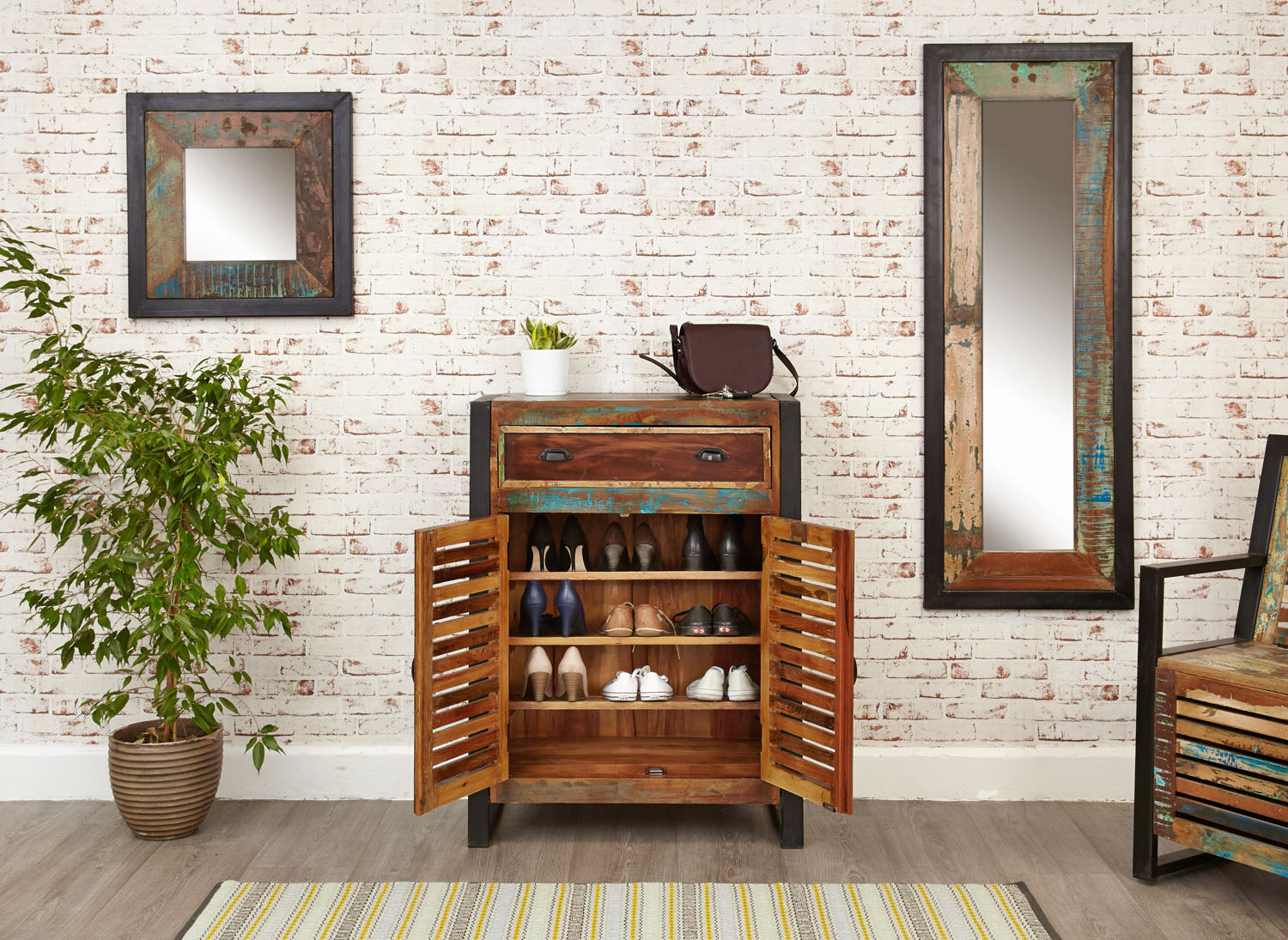 Urban Chic Shoe Storage Cupboard (with drawer)
