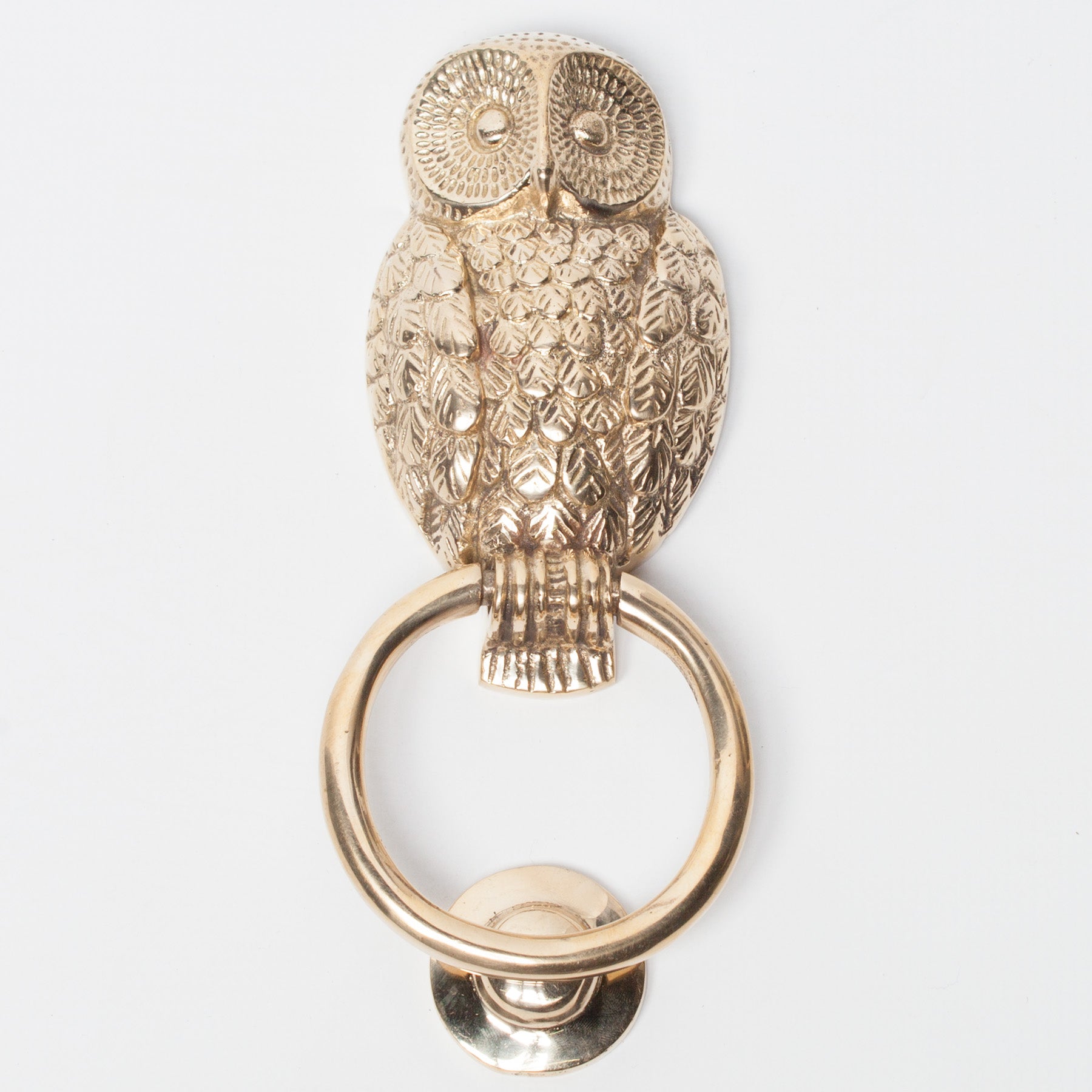 Brass Owl Door Knocker for Front Door Grand Entrance