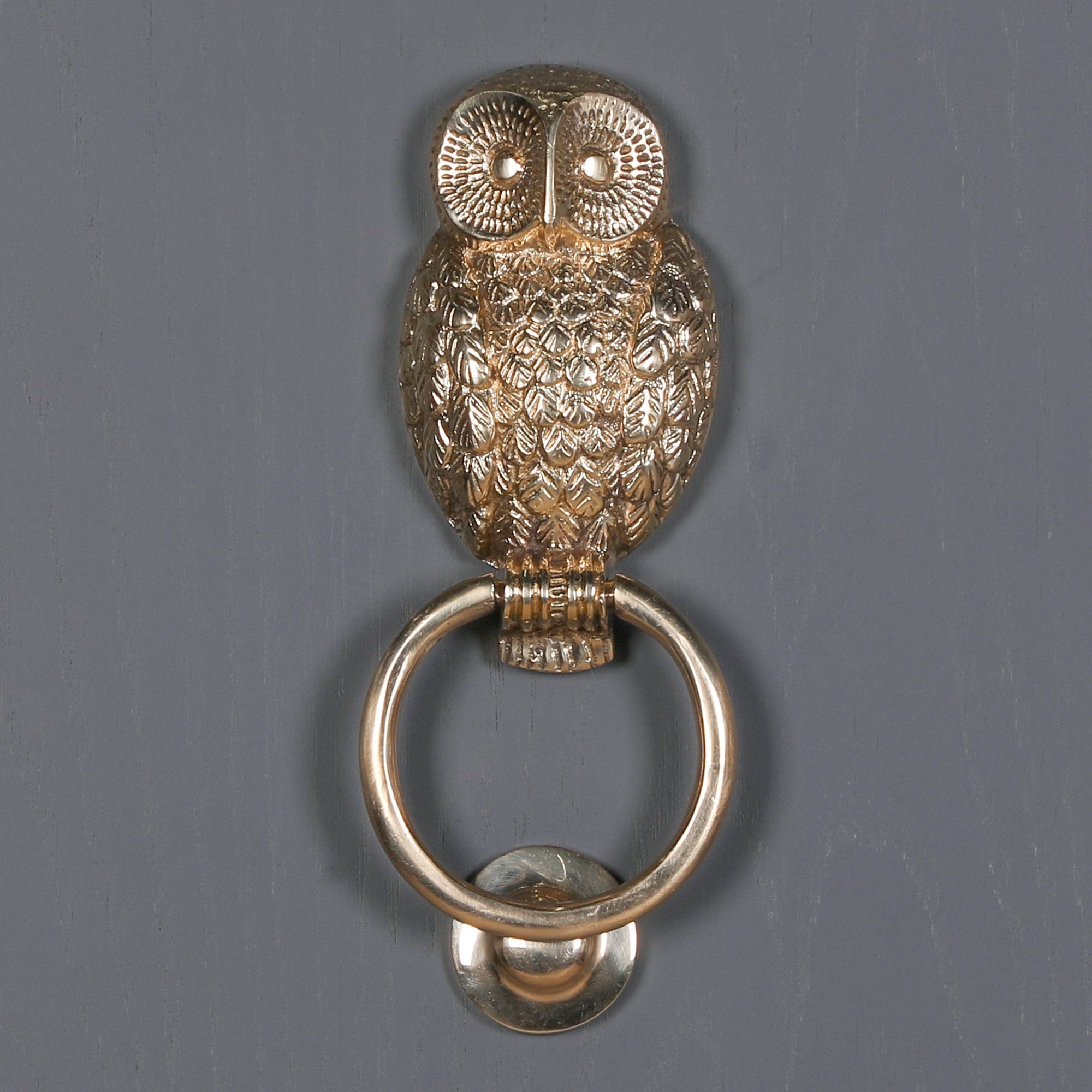 Brass Owl Door Knocker for Front Door Grand Entrance