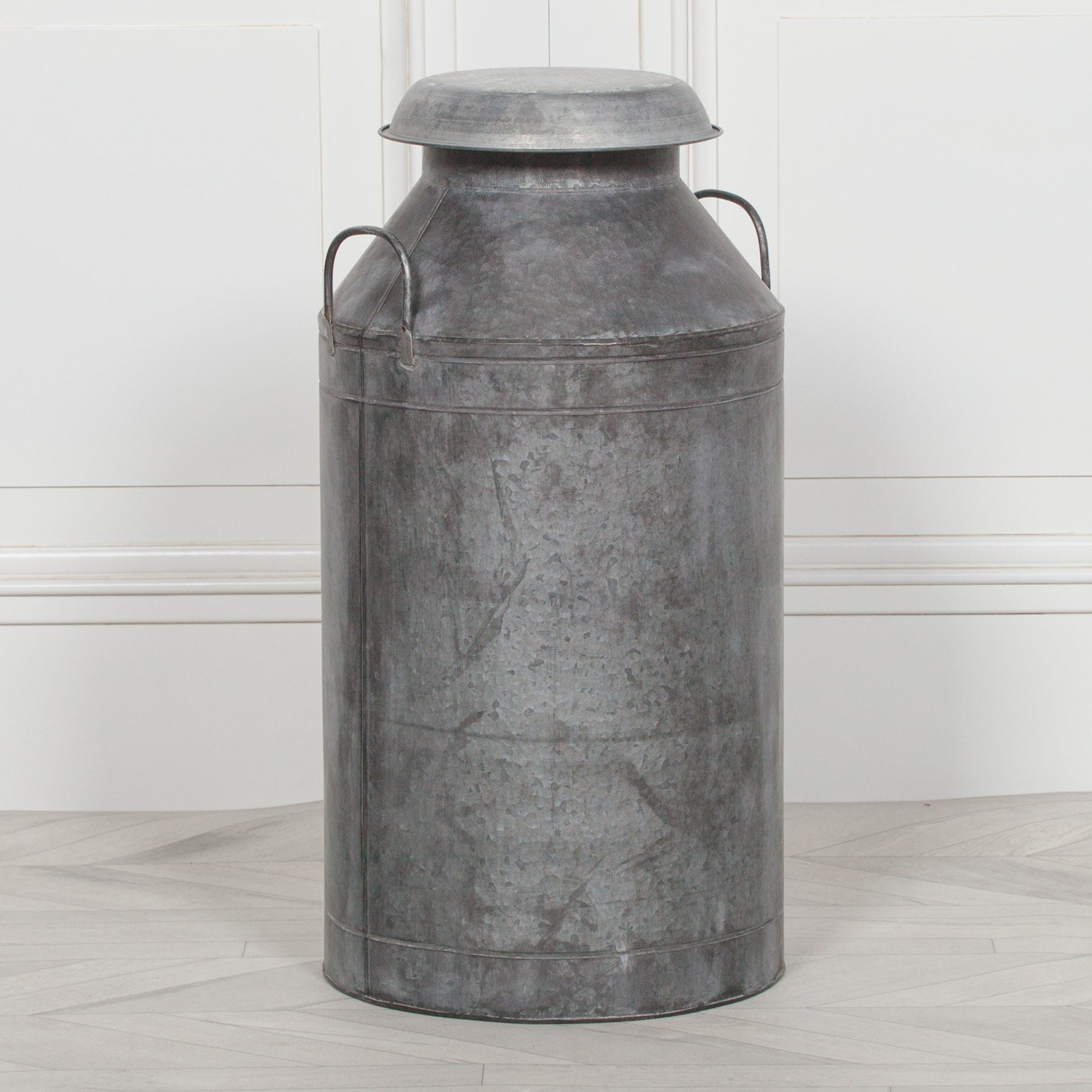 Vintage Style Metal Milk Churn Vase