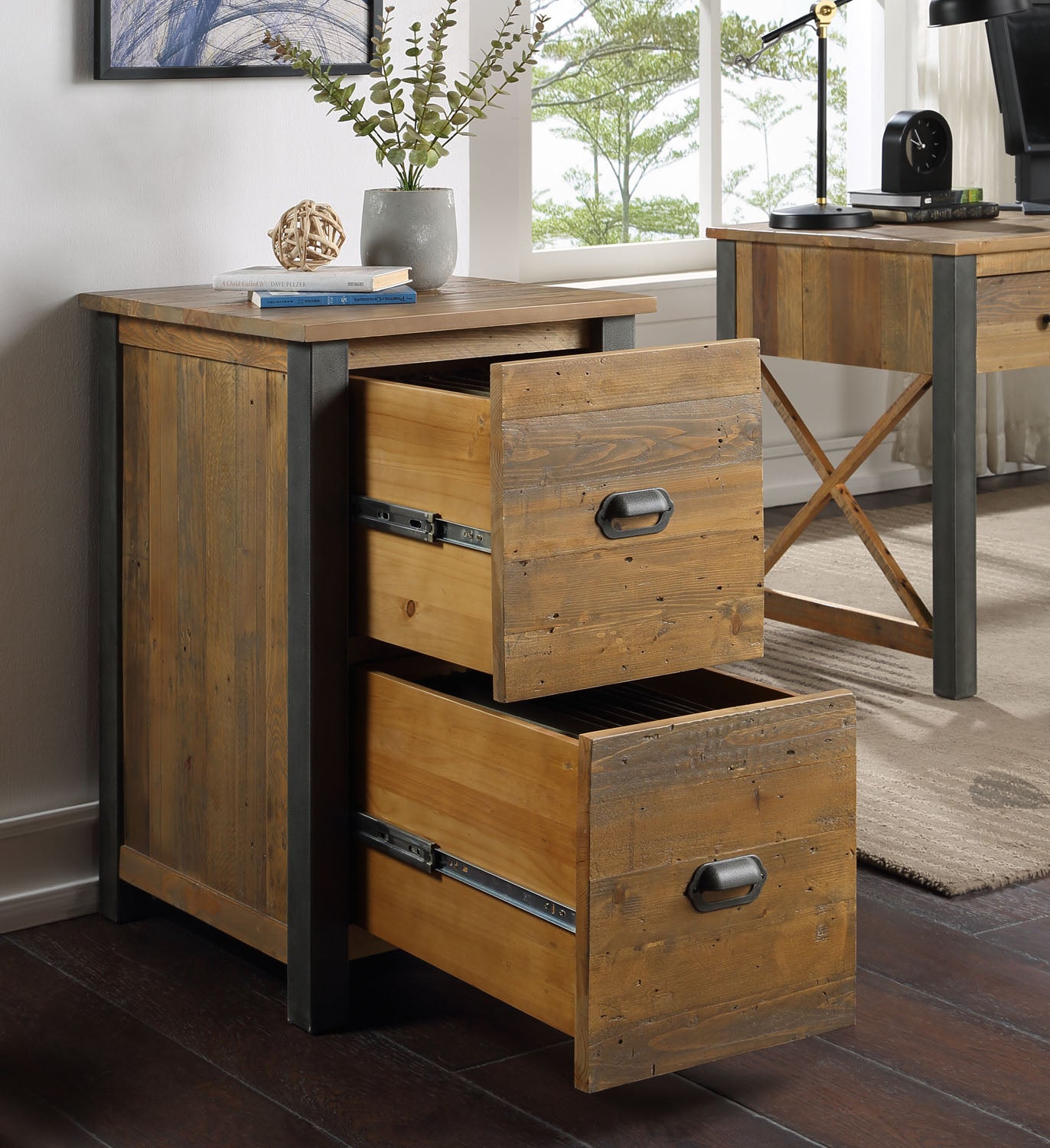 Urban Elegance - Reclaimed Two Drawer Filing Cabinet