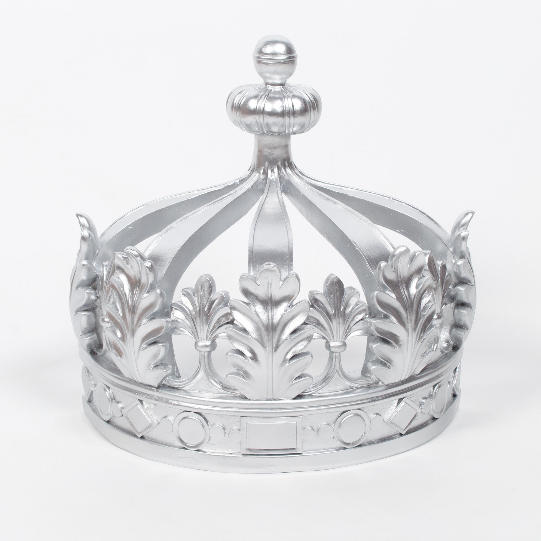French Style Resin Silver Colour Crown Wall Canopy for Bedroom