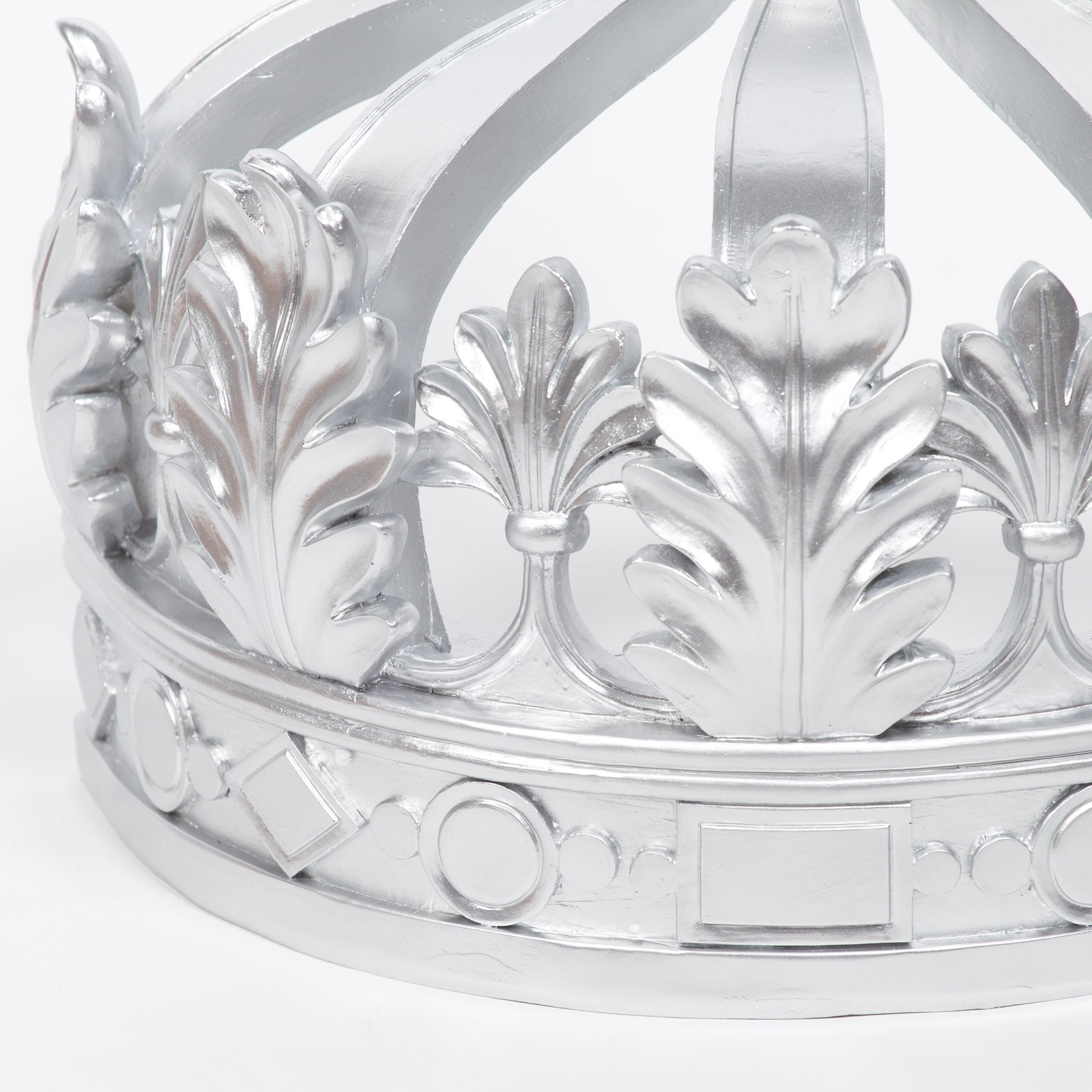 French Style Resin Silver Colour Crown Wall Canopy for Bedroom