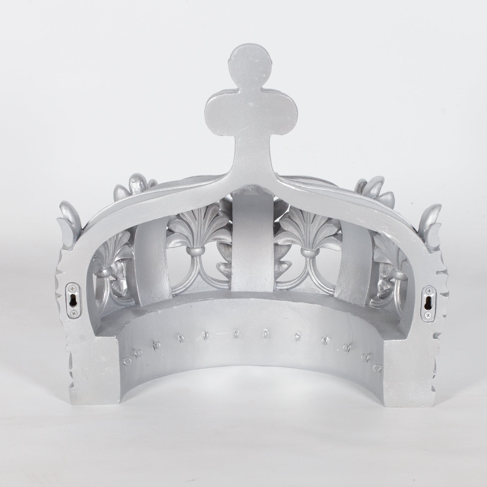French Style Resin Silver Colour Crown Wall Canopy for Bedroom